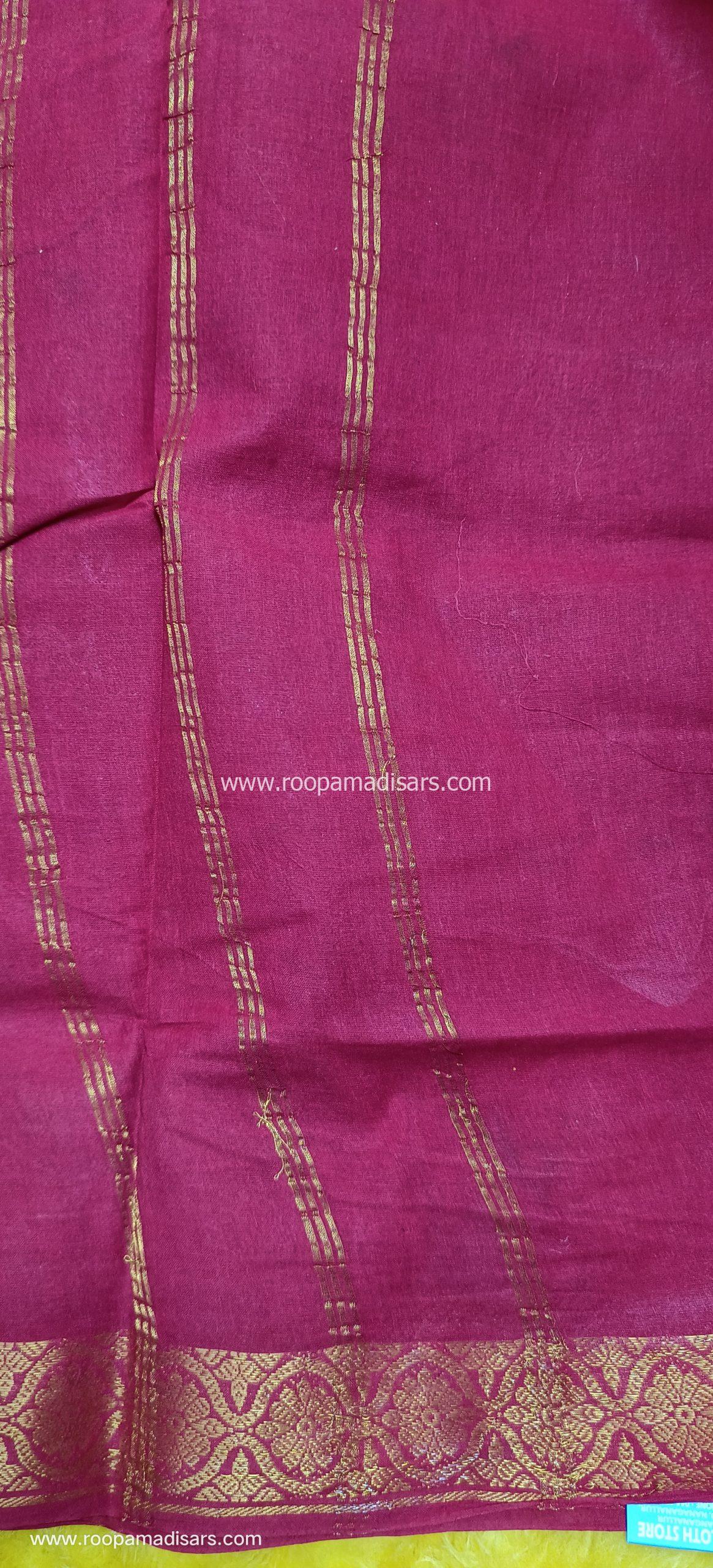 SUNGUDI SAREES -10.5YARDS MADISAR SAREE WITHOUT BLOUSE PIECE - Image 2