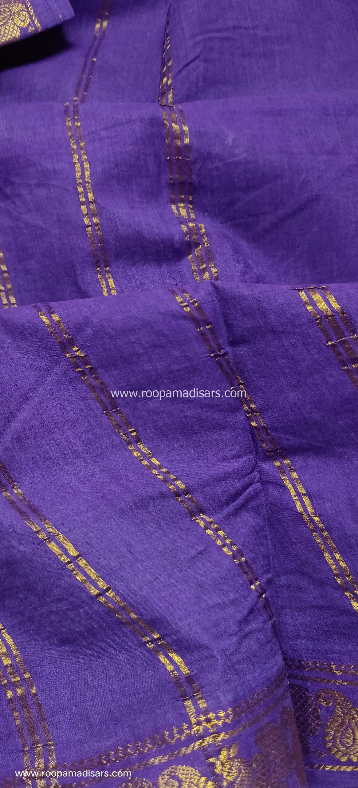 SUNGUDI SAREES -10.5YARDS MADISAR SAREE WITHOUT BLOUSE PIECE - Image 2