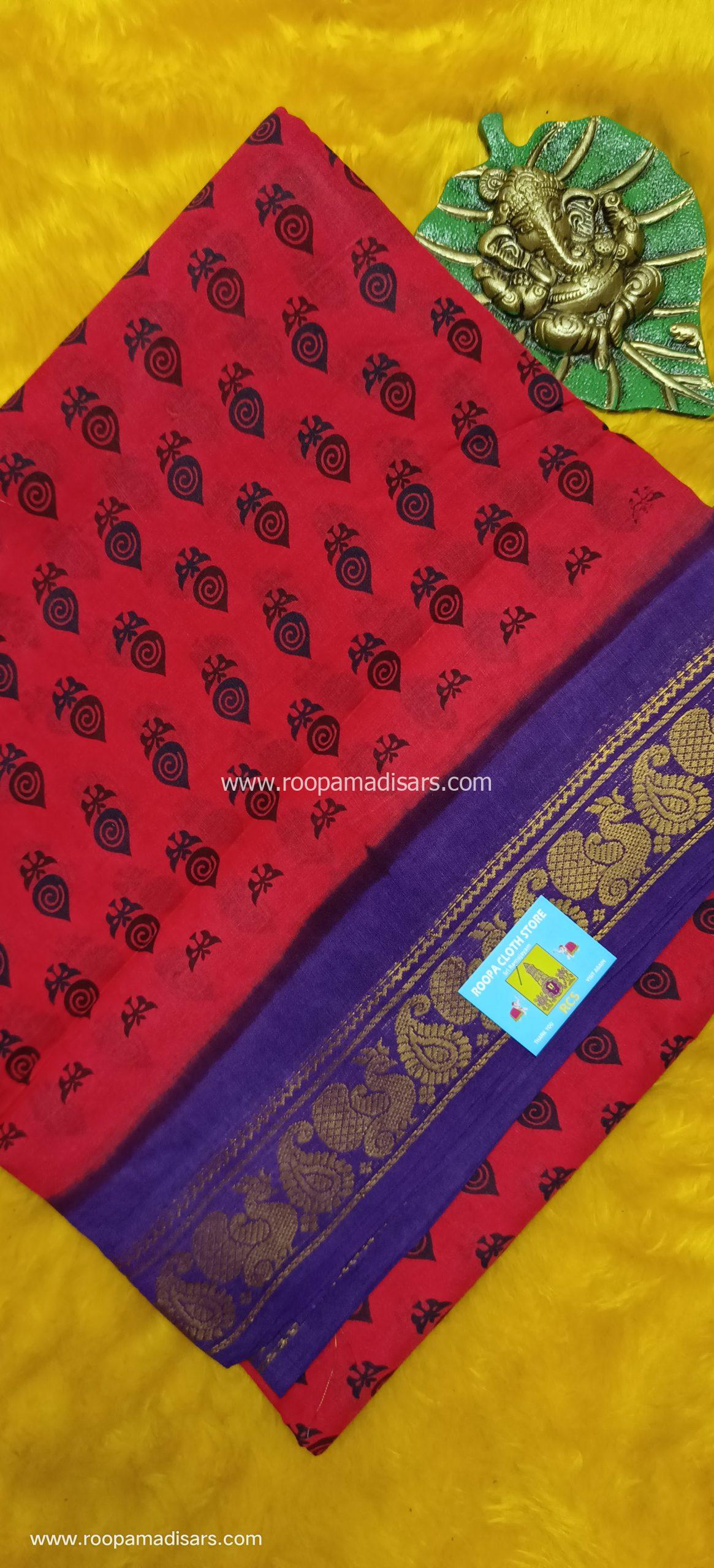 SUNGUDI SAREES -10.5YARDS MADISAR SAREE WITHOUT BLOUSE PIECE