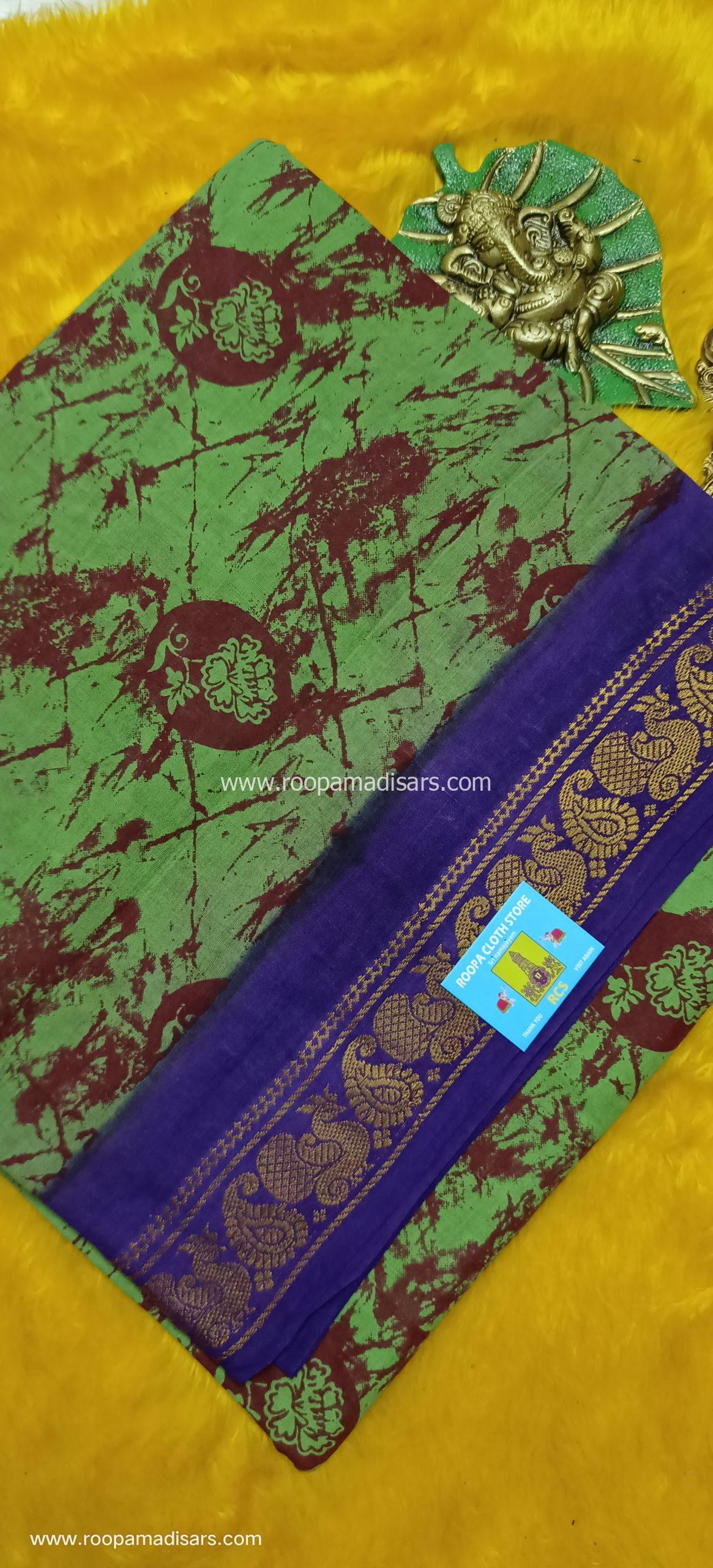 READYMADE SUNGUDI SAREES -10.5YARDS MADISAR SAREE WITHOUT BLOUSE PIECE