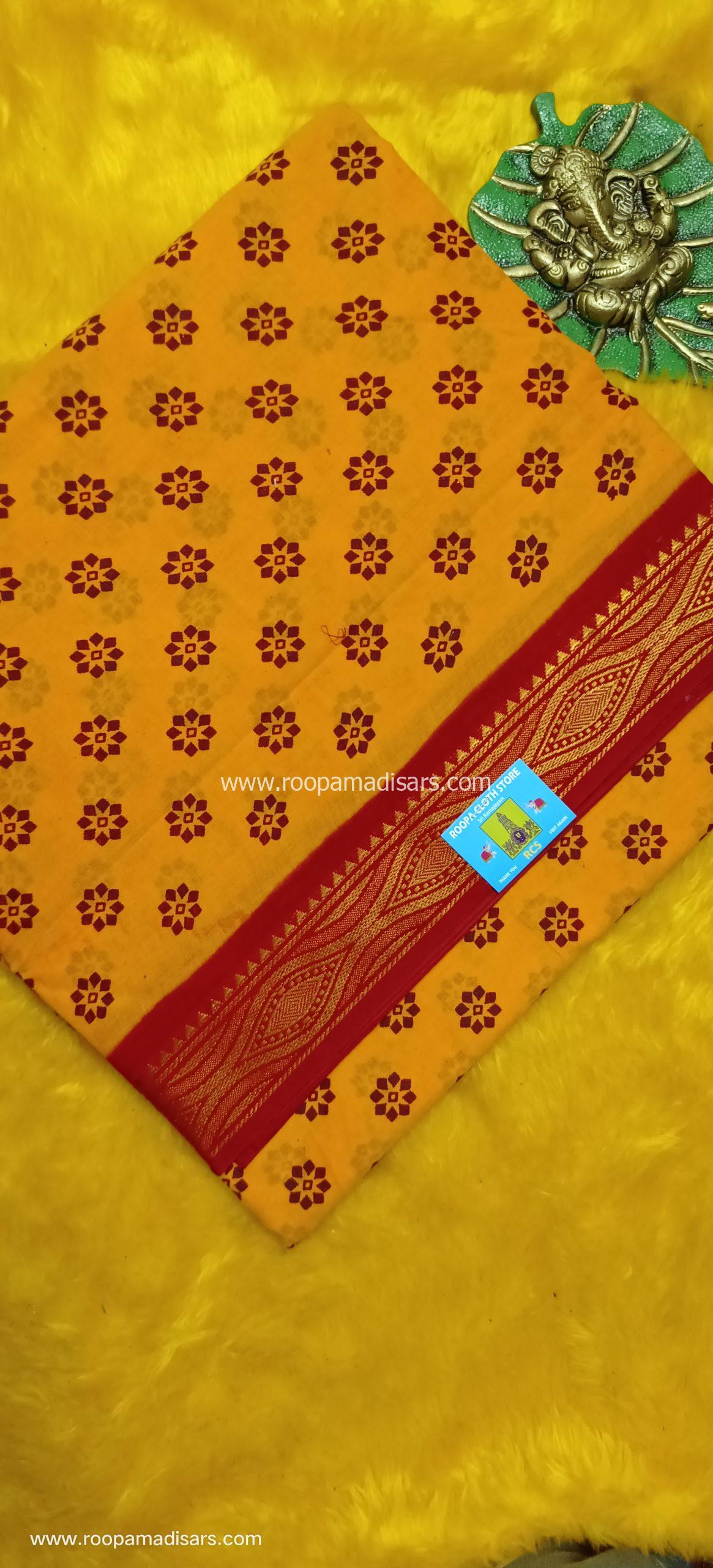SUNGUDI SAREES -10.5YARDS MADISAR SAREE WITHOUT BLOUSE PIECE