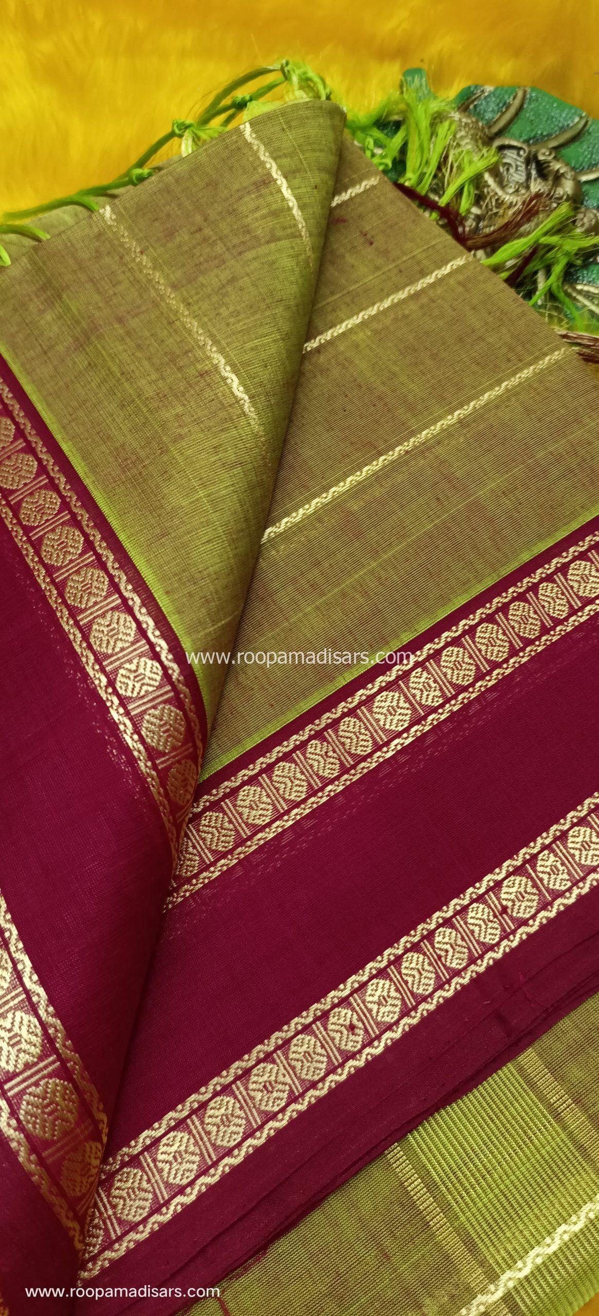 DEVENDRA SAREES -10 YARDS ORIGINAL DEVENDRA MADISAR SAREE WITHOUT BLOUSE PIECE