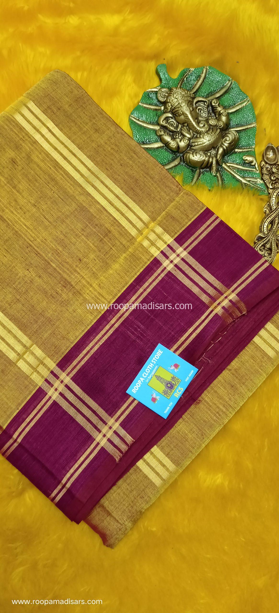 DEVENDRA SAREES -10 YARDS ORIGINAL DEVENDRA MADISAR SAREE WITHOUT BLOUSE PIECE - Image 2