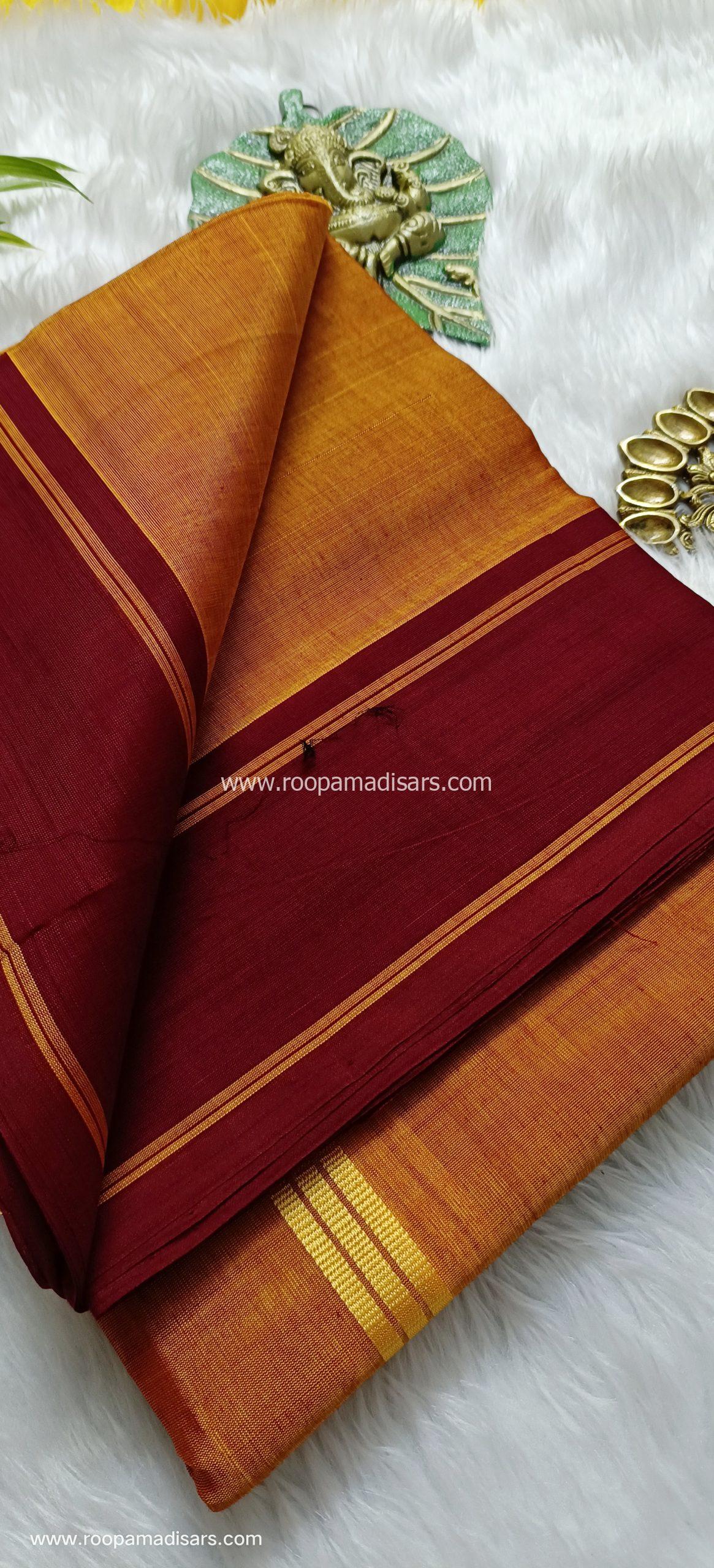 DEVENDRA SAREES -10 YARDS ORIGINAL DEVENDRA MADISAR SAREE WITHOUT BLOUSE PIECE