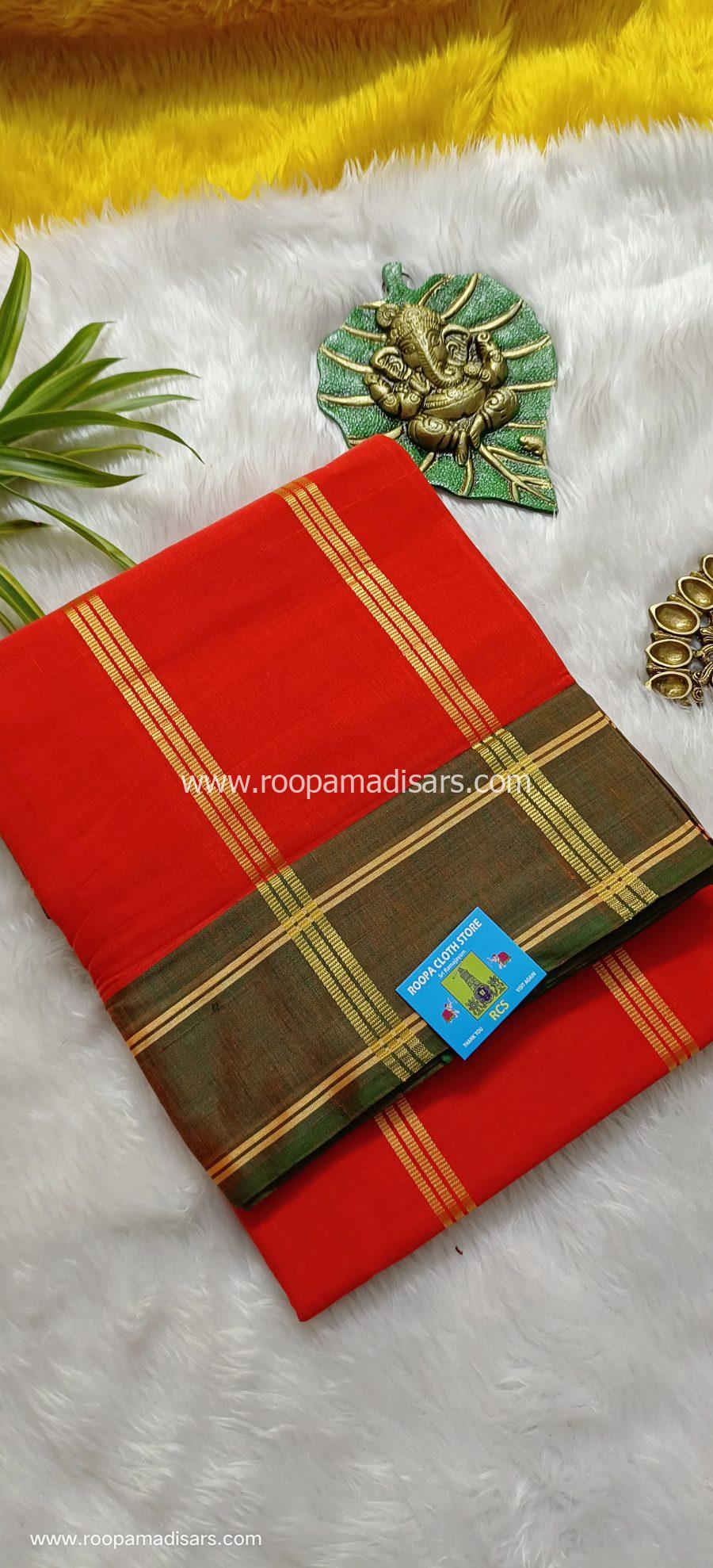 DEVENDRA SAREES -10 YARDS ORIGINAL DEVENDRA MADISAR SAREE WITHOUT BLOUSE PIECE - Image 2