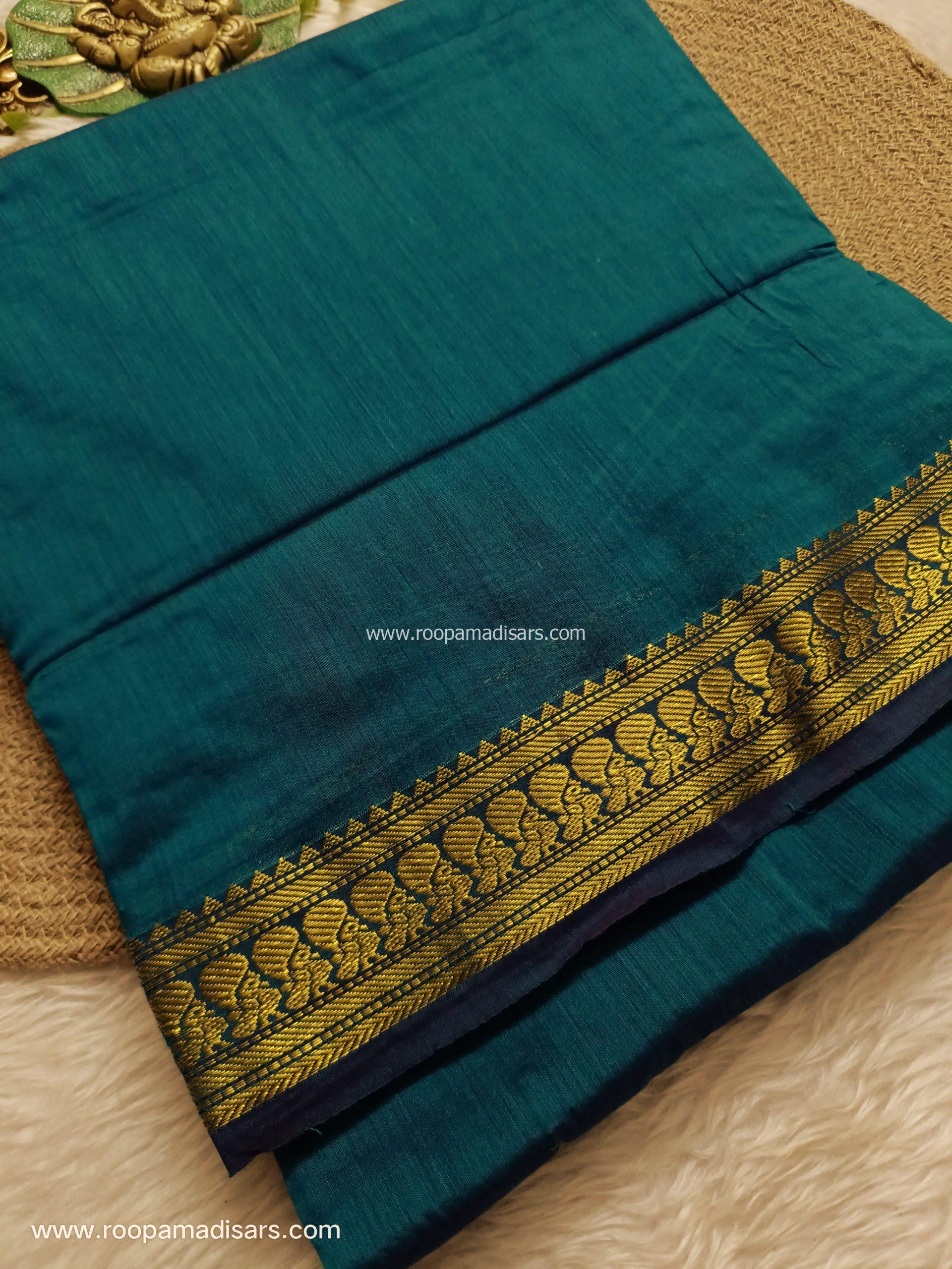 KALYANI SILK COTTON  -REGULAR MADISAR SAREE WITHOUT BLOUSE PIECE