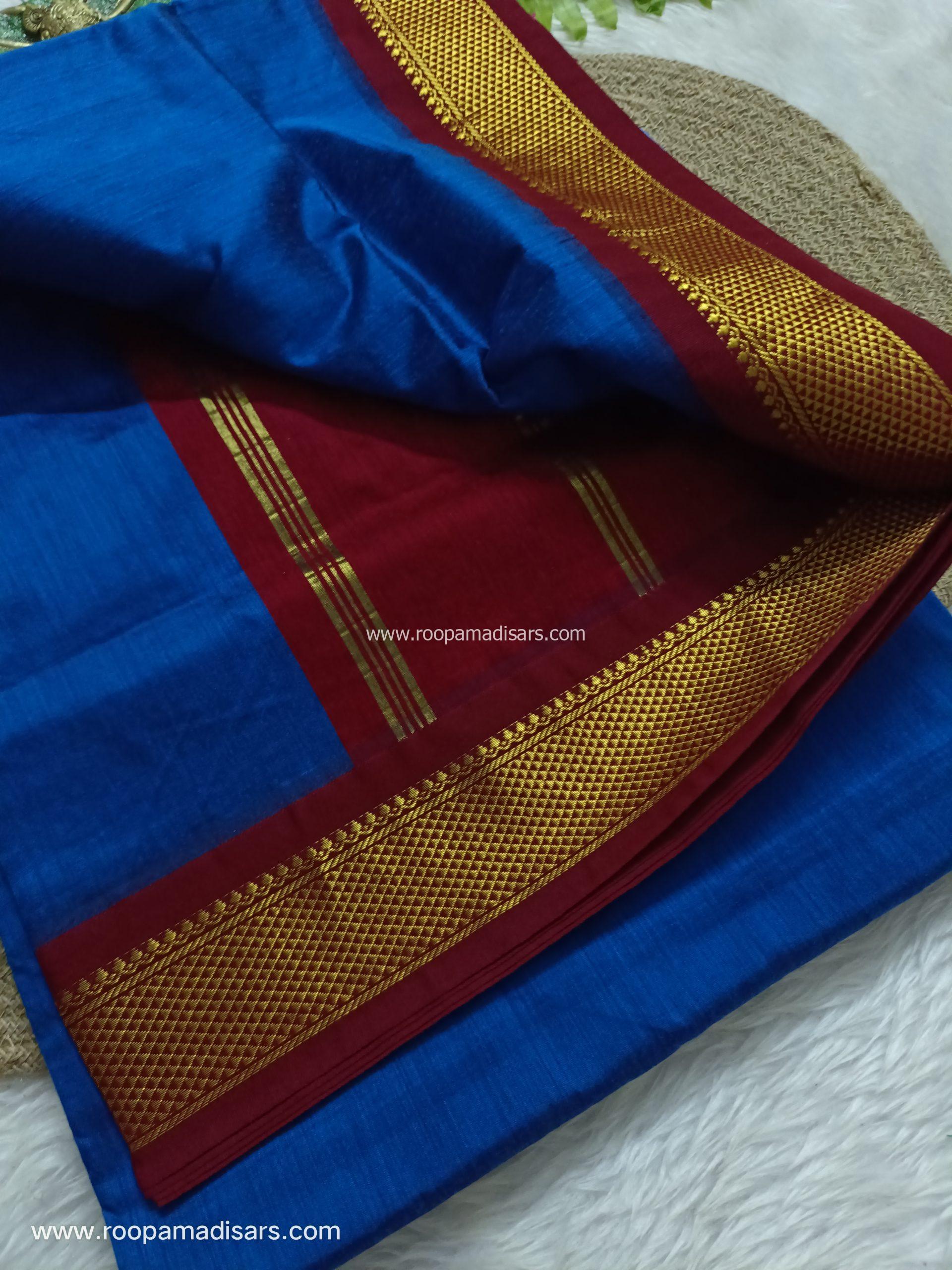KALYANI SILK COTTON -REGULAR MADISAR SAREE WITHOUT BLOUSE PIECE - Image 2