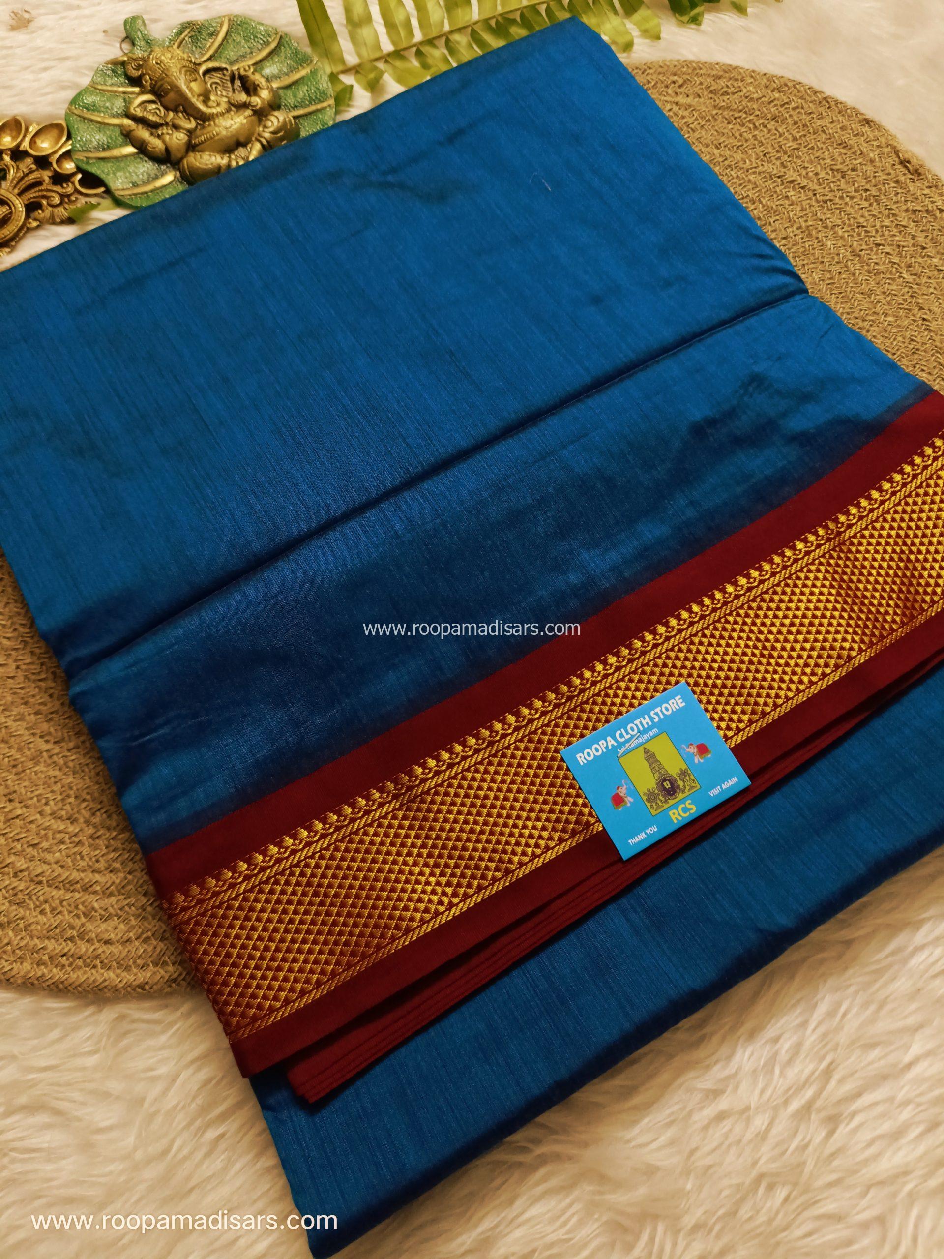 KALYANI SILK COTTON -REGULAR MADISAR SAREE WITHOUT BLOUSE PIECE