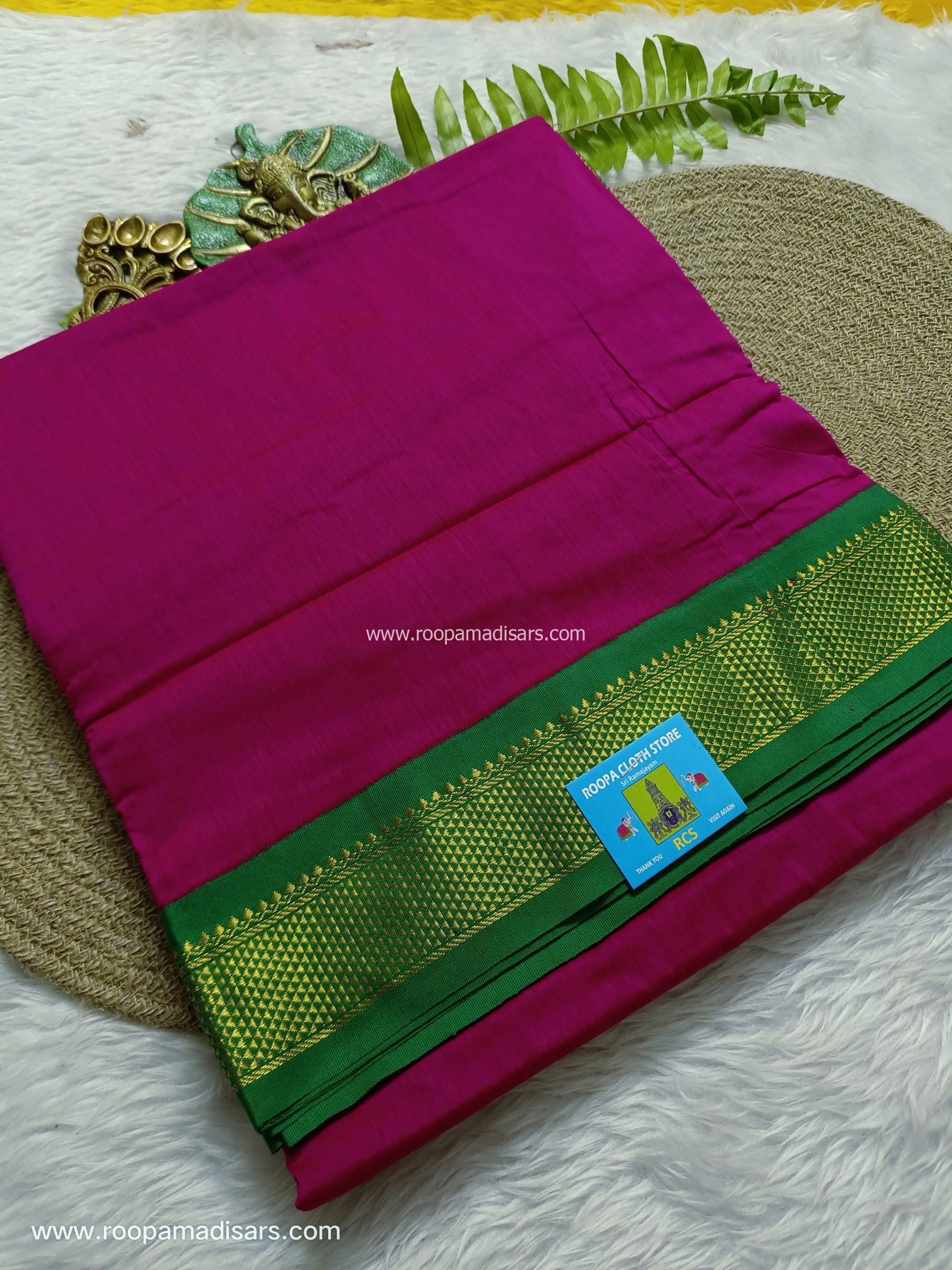 KALYANI SILK COTTON -REGULAR MADISAR SAREE WITHOUT BLOUSE PIECE