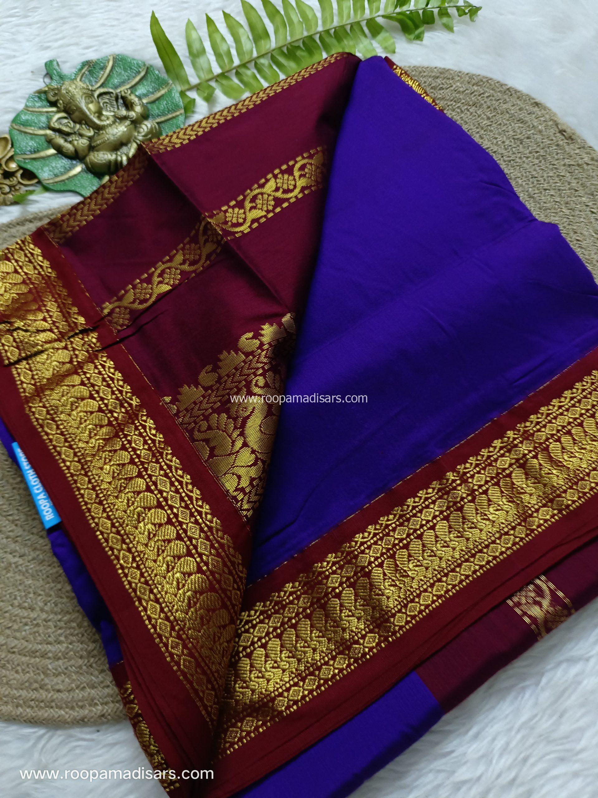 KALYANI SILK COTTON  -REGULAR MADISAR SAREE WITHOUT BLOUSE PIECE - Image 2