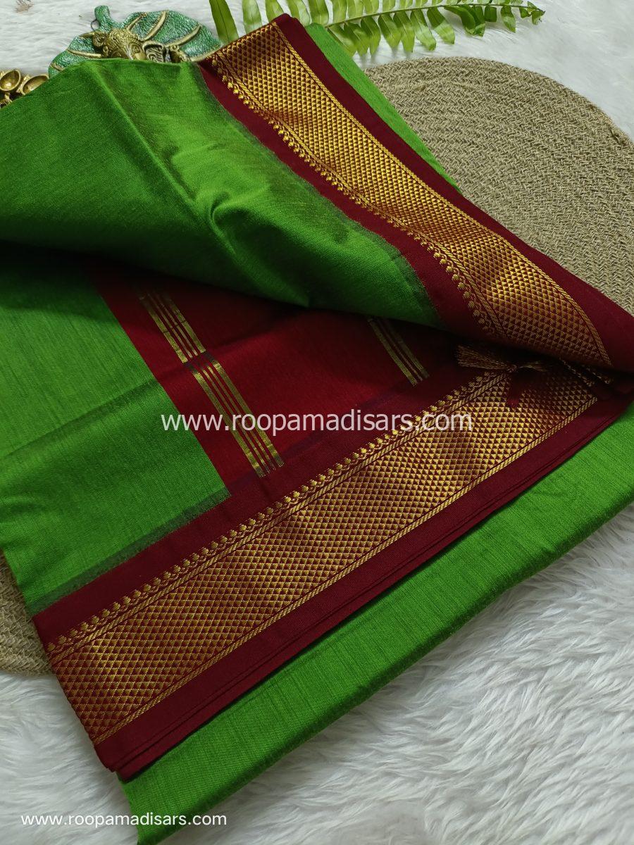KALYANI SILK COTTON  -REGULAR MADISAR SAREE WITHOUT BLOUSE PIECE - Image 2