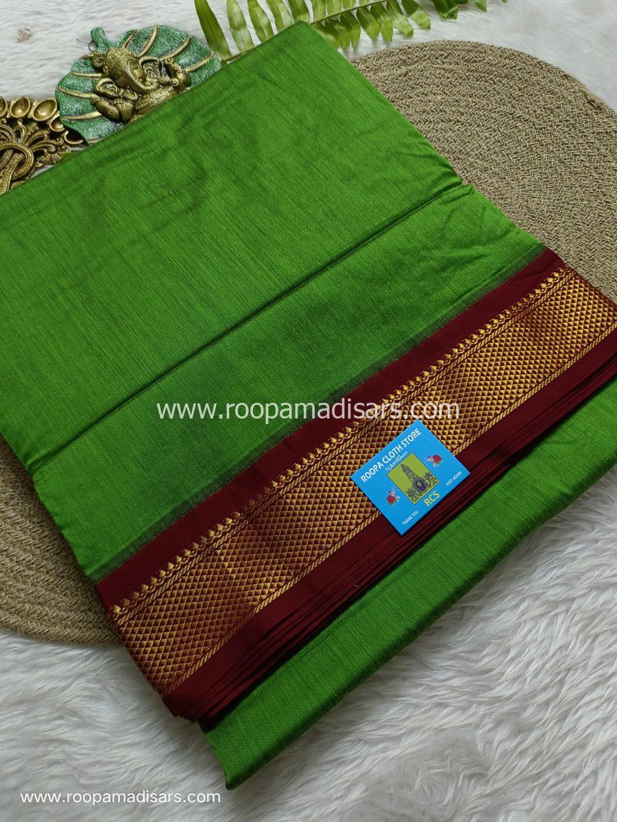 KALYANI SILK COTTON  -REGULAR MADISAR SAREE WITHOUT BLOUSE PIECE