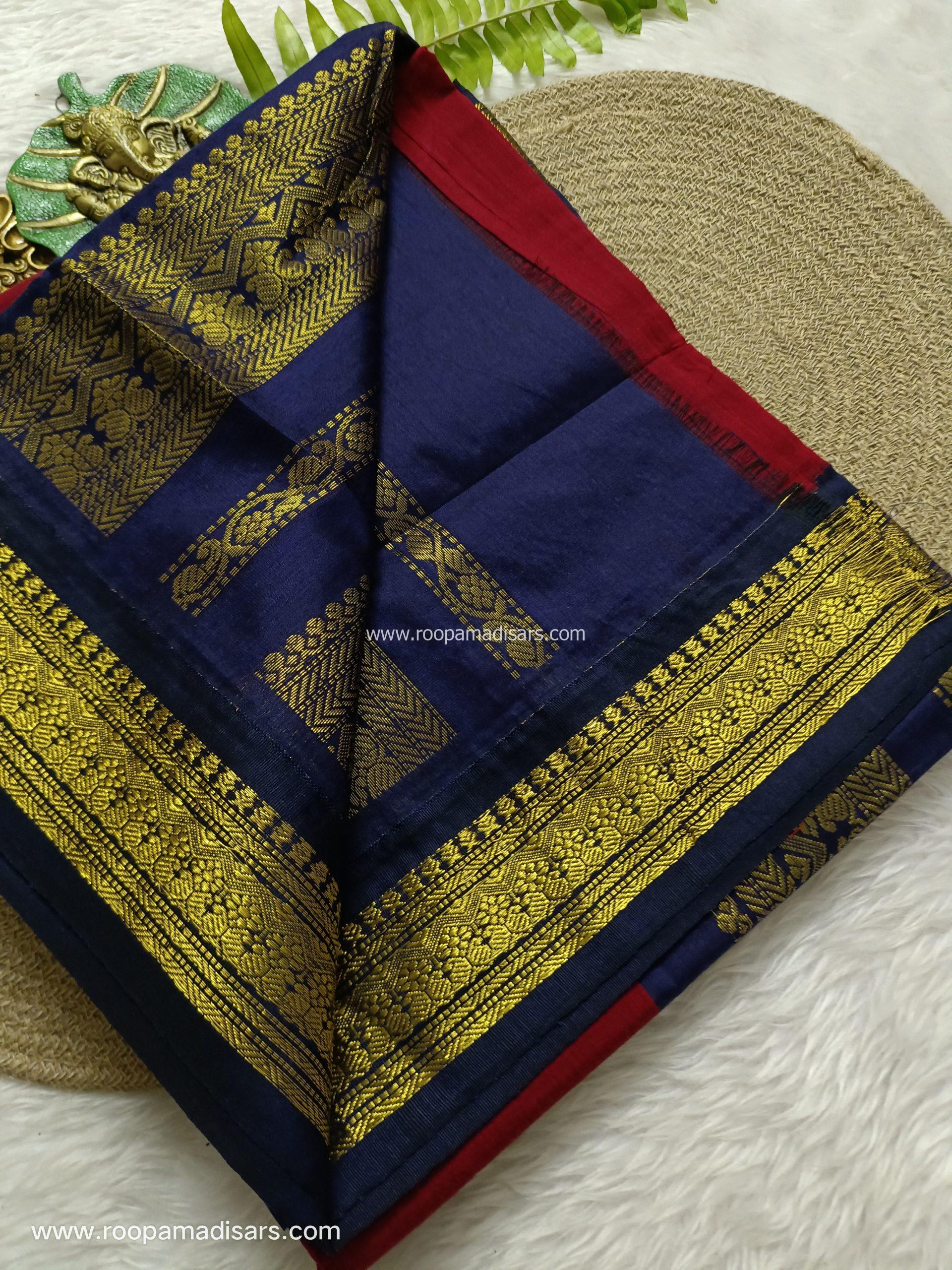 KALYANI SILK COTTON -REGULAR MADISAR SAREE WITHOUT BLOUSE PIECE - Image 2