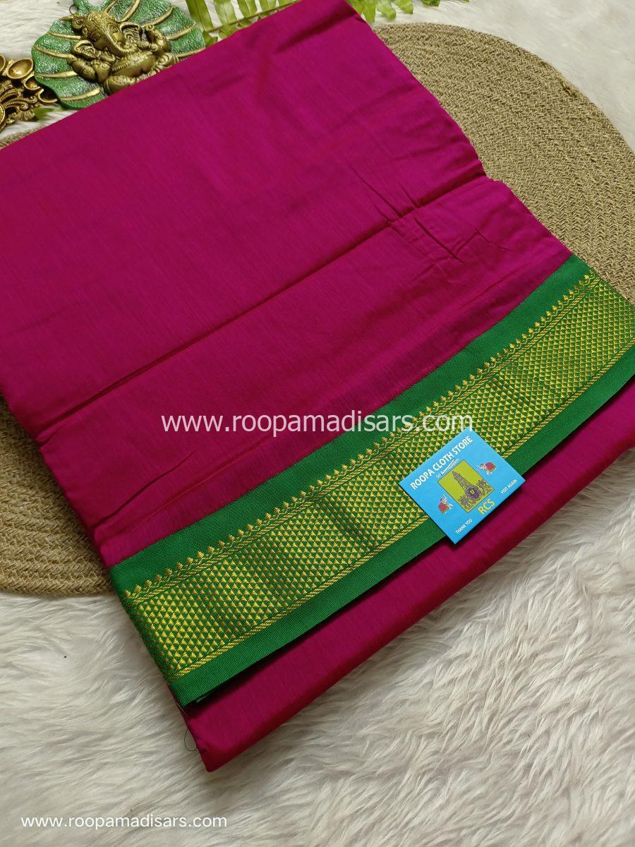 KALYANI SILK COTTON  -REGULAR MADISAR SAREE WITHOUT BLOUSE PIECE
