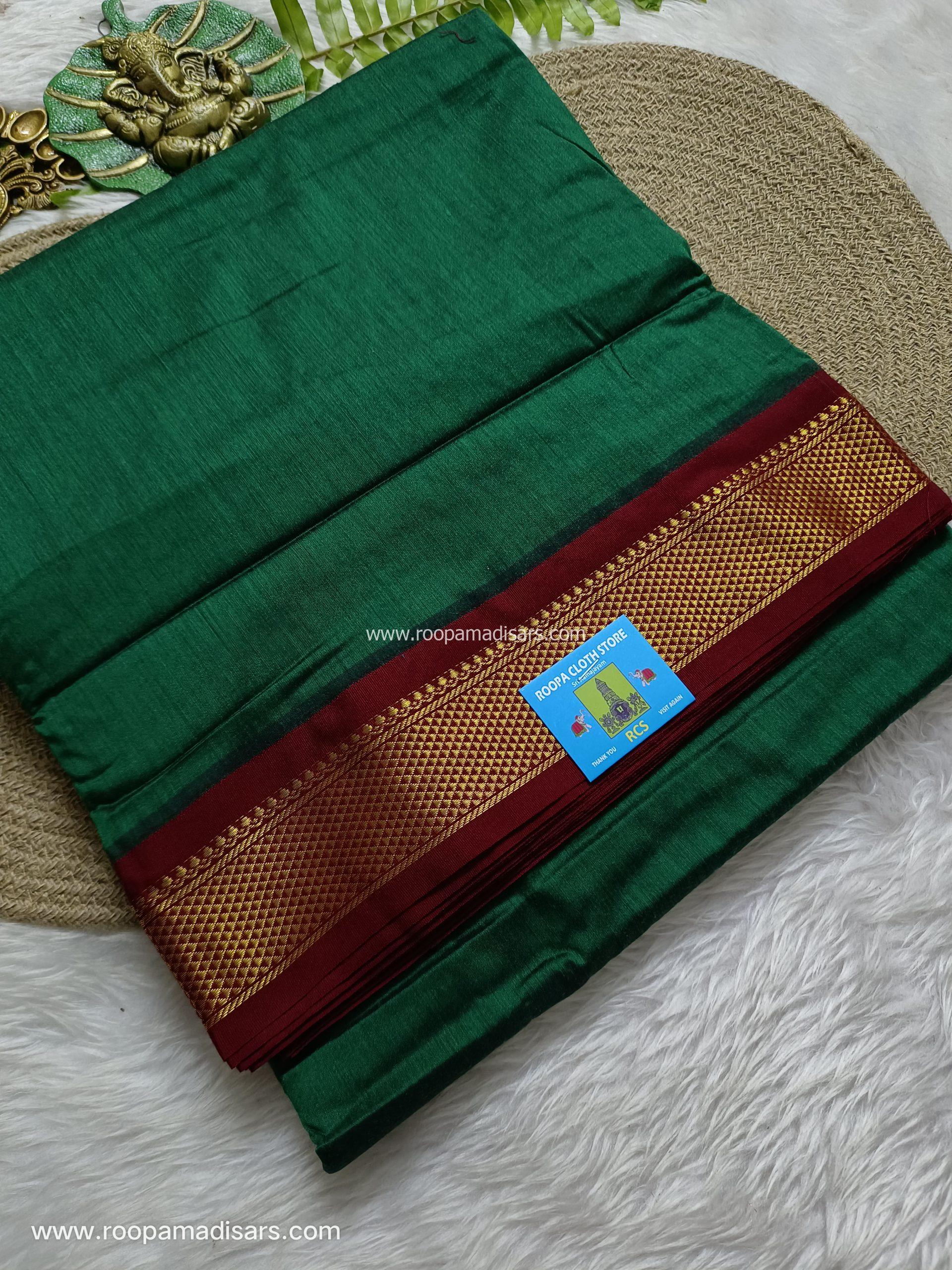 KALYANI SILK COTTON -REGULAR MADISAR SAREE WITHOUT BLOUSE PIECE