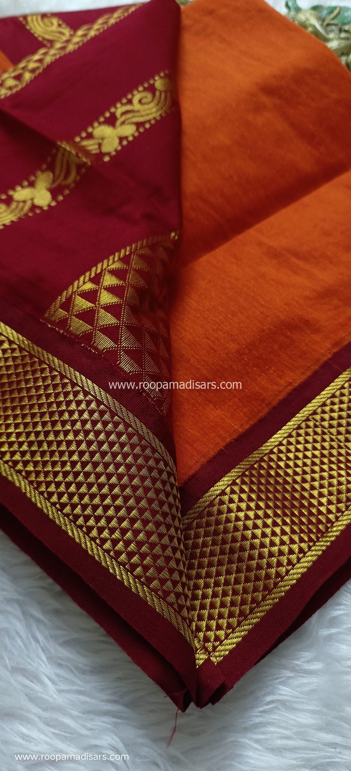 KALYANI SILK COTTON -REGULAR MADISAR SAREE WITHOUT BLOUSE PIECE - Image 2