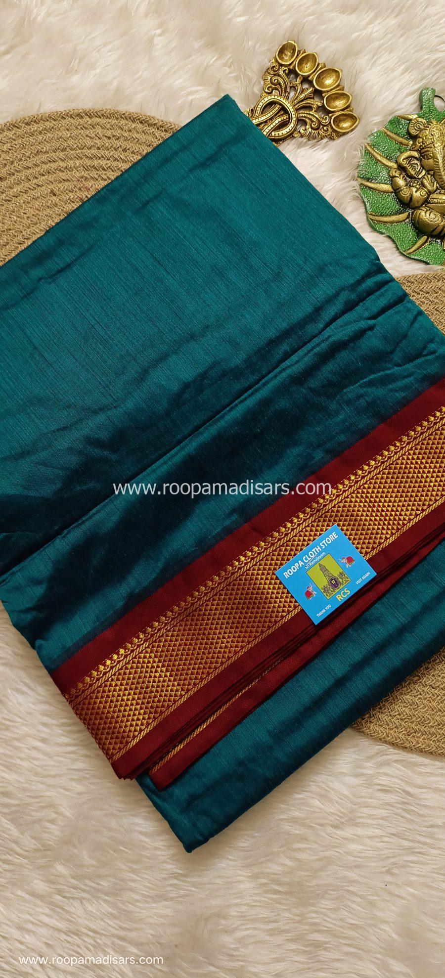 KALYANI SILK COTTON  -REGULAR MADISAR SAREE WITHOUT BLOUSE PIECE
