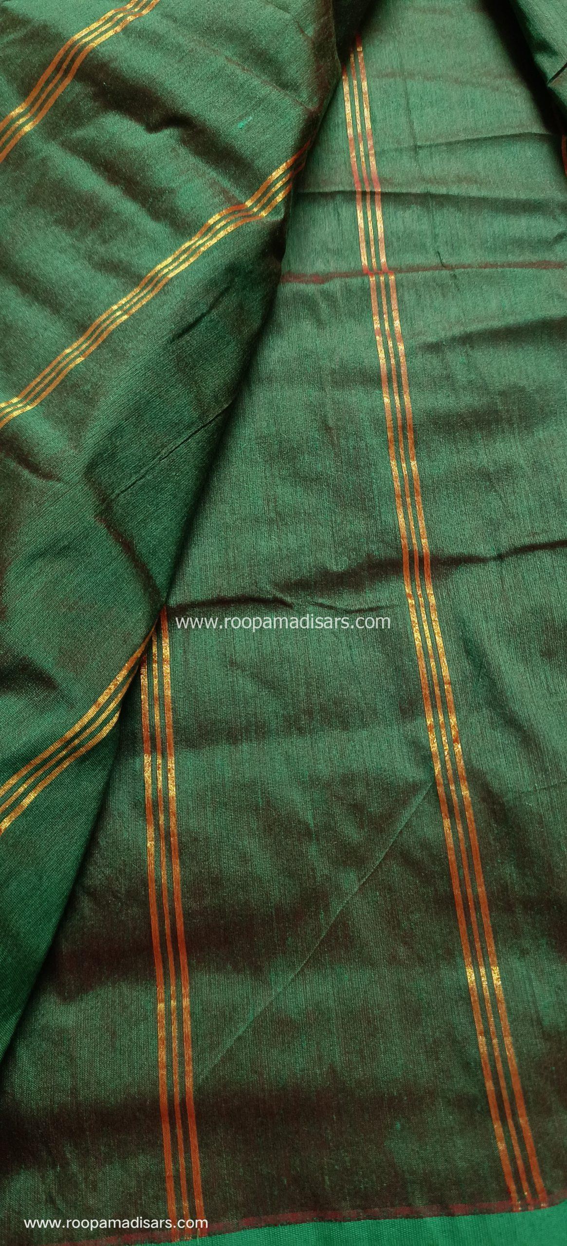 KALYANI SILK COTTON -REGULAR MADISAR SAREE WITHOUT BLOUSE PIECE - Image 2