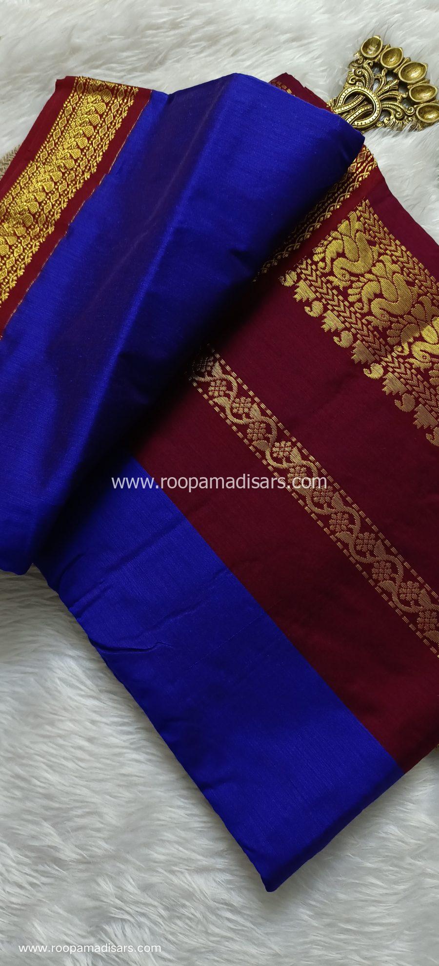 KALYANI SILK COTTON  -REGULAR MADISAR SAREE WITHOUT BLOUSE PIECE - Image 2