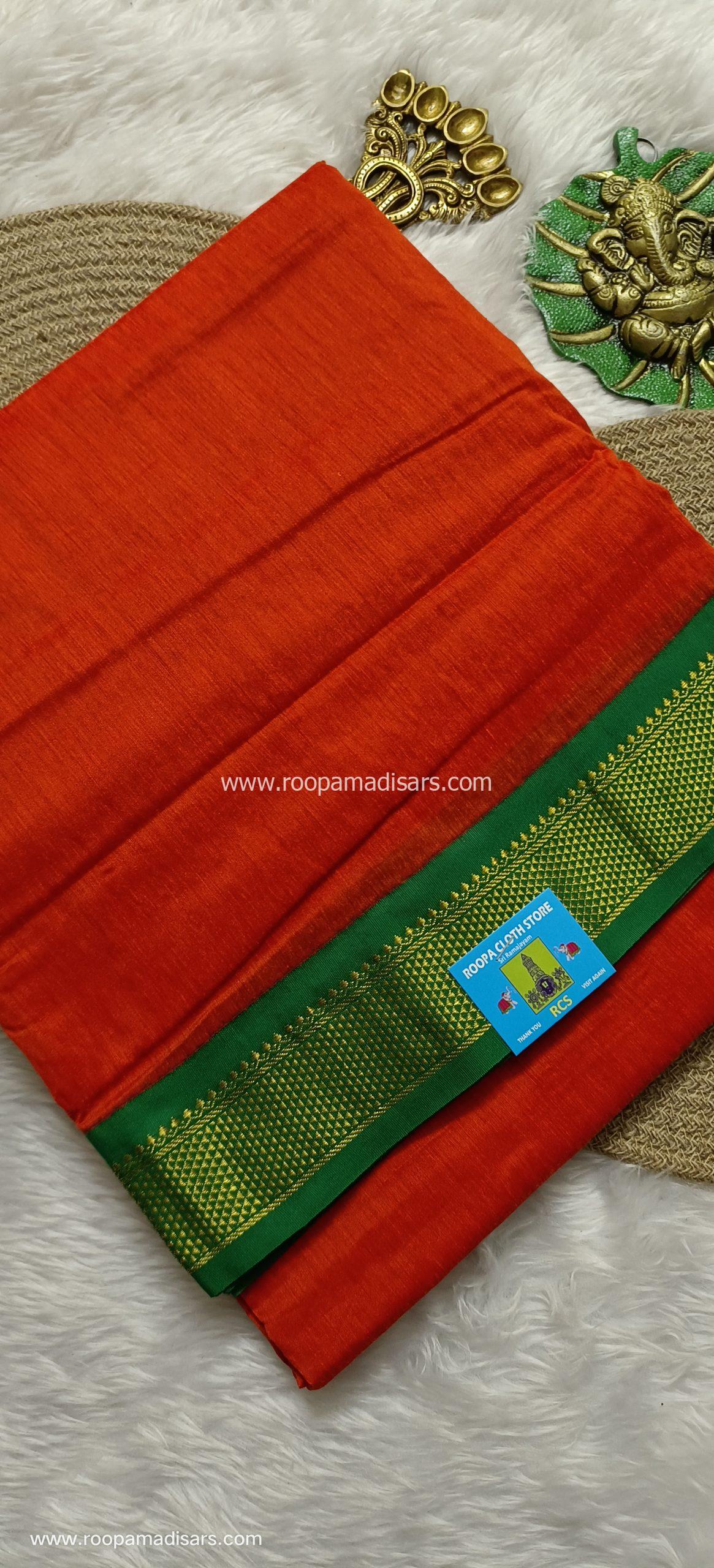 KALYANI SILK COTTON -REGULAR MADISAR SAREE WITHOUT BLOUSE PIECE