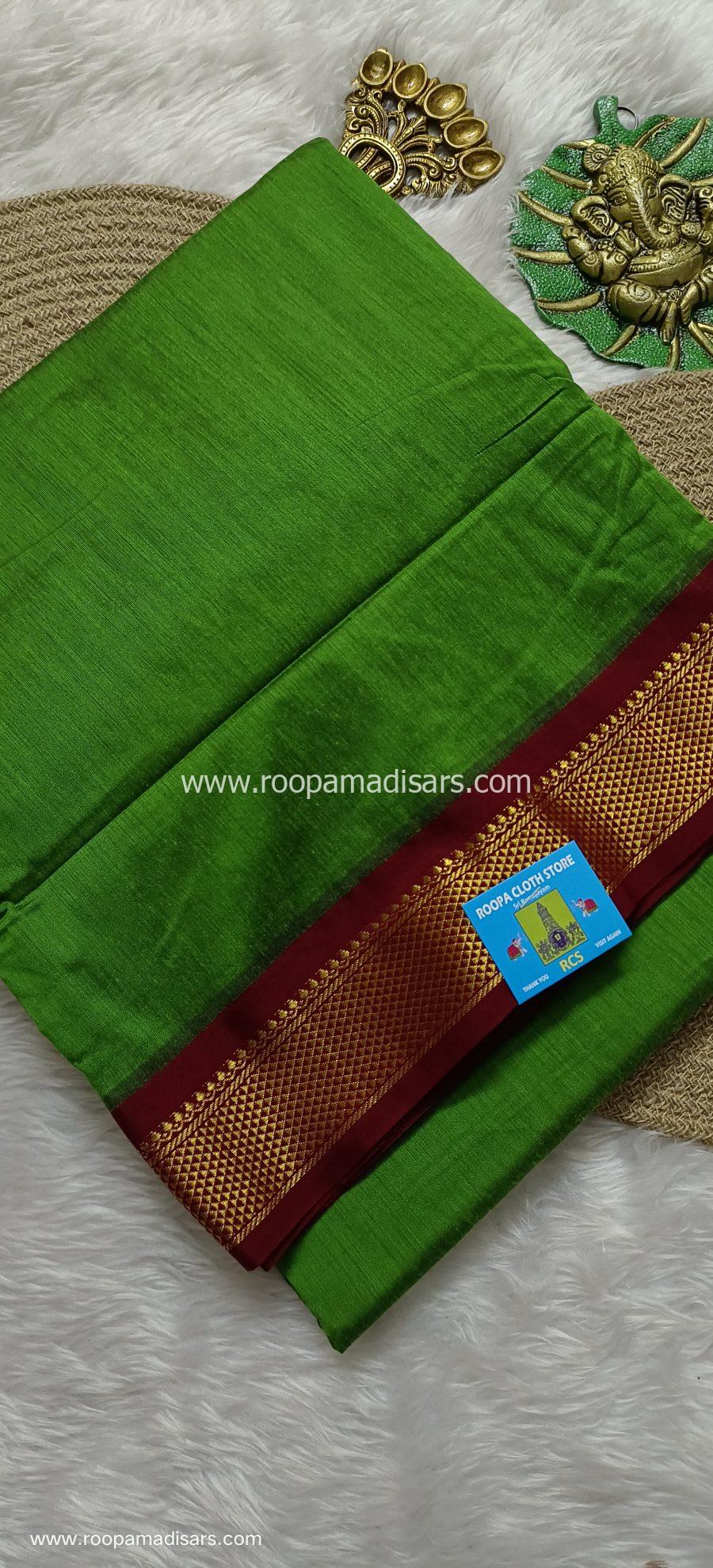KALYANI SILK COTTON  -REGULAR MADISAR SAREE WITHOUT BLOUSE PIECE