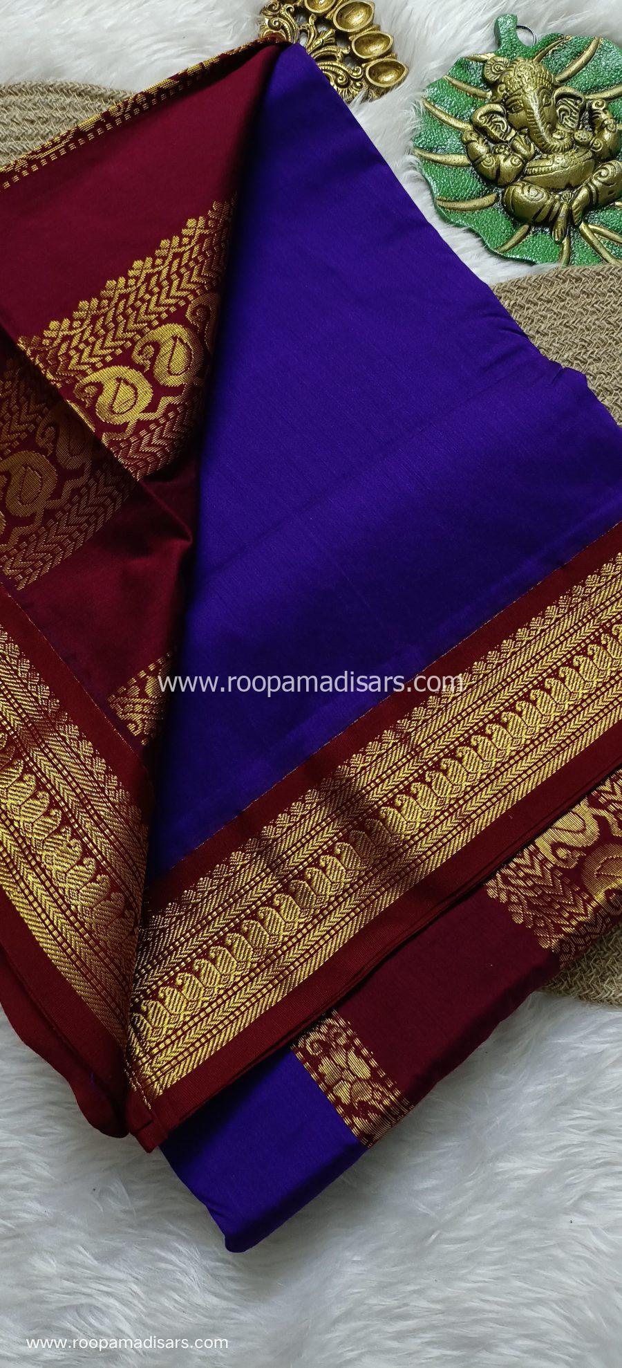 KALYANI SILK COTTON  -REGULAR MADISAR SAREE WITHOUT BLOUSE PIECE - Image 2