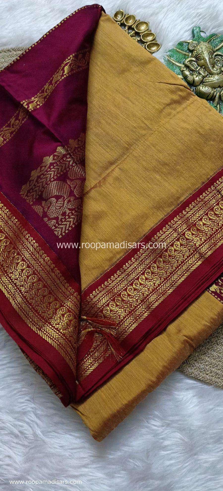 KALYANI SILK COTTON  -REGULAR MADISAR SAREE WITHOUT BLOUSE PIECE - Image 2