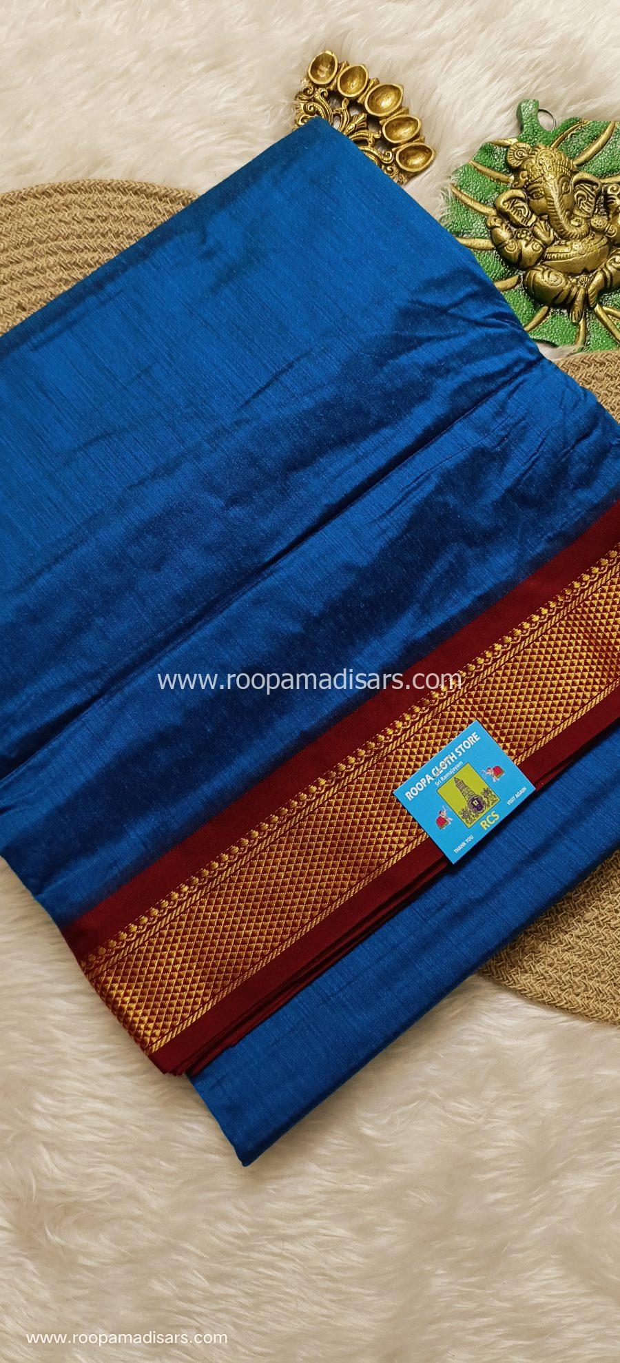 KALYANI SILK COTTON  -REGULAR MADISAR SAREE WITHOUT BLOUSE PIECE