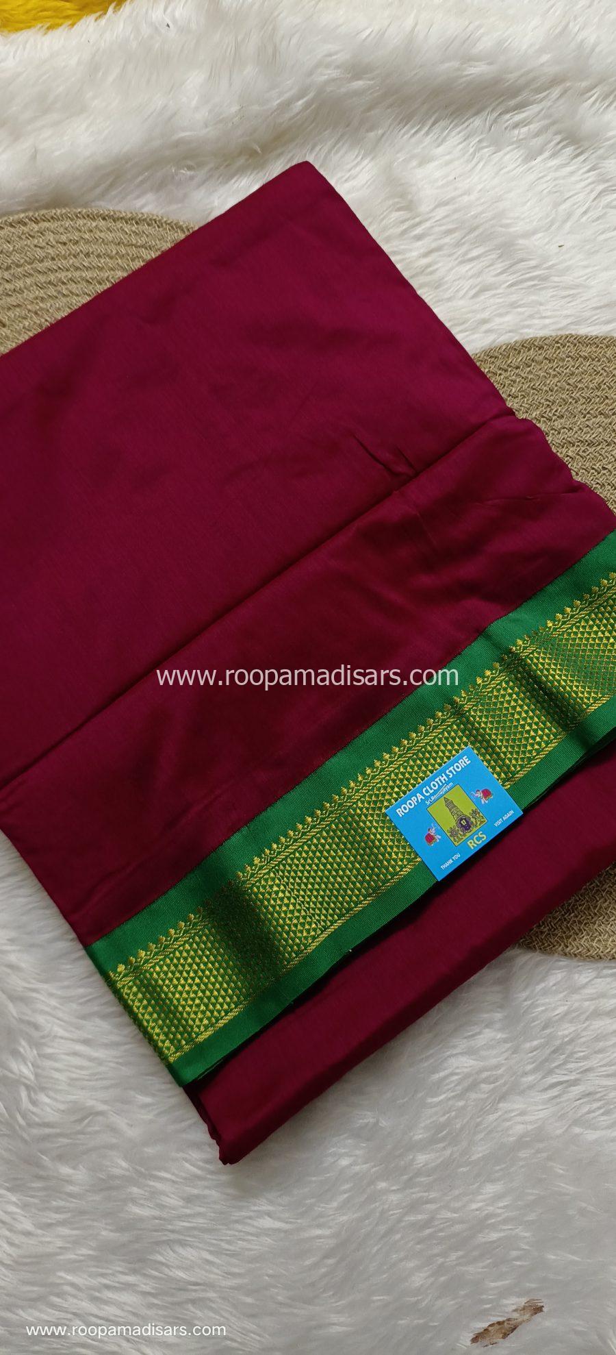 KALYANI SILK COTTON  -REGULAR MADISAR SAREE WITHOUT BLOUSE PIECE