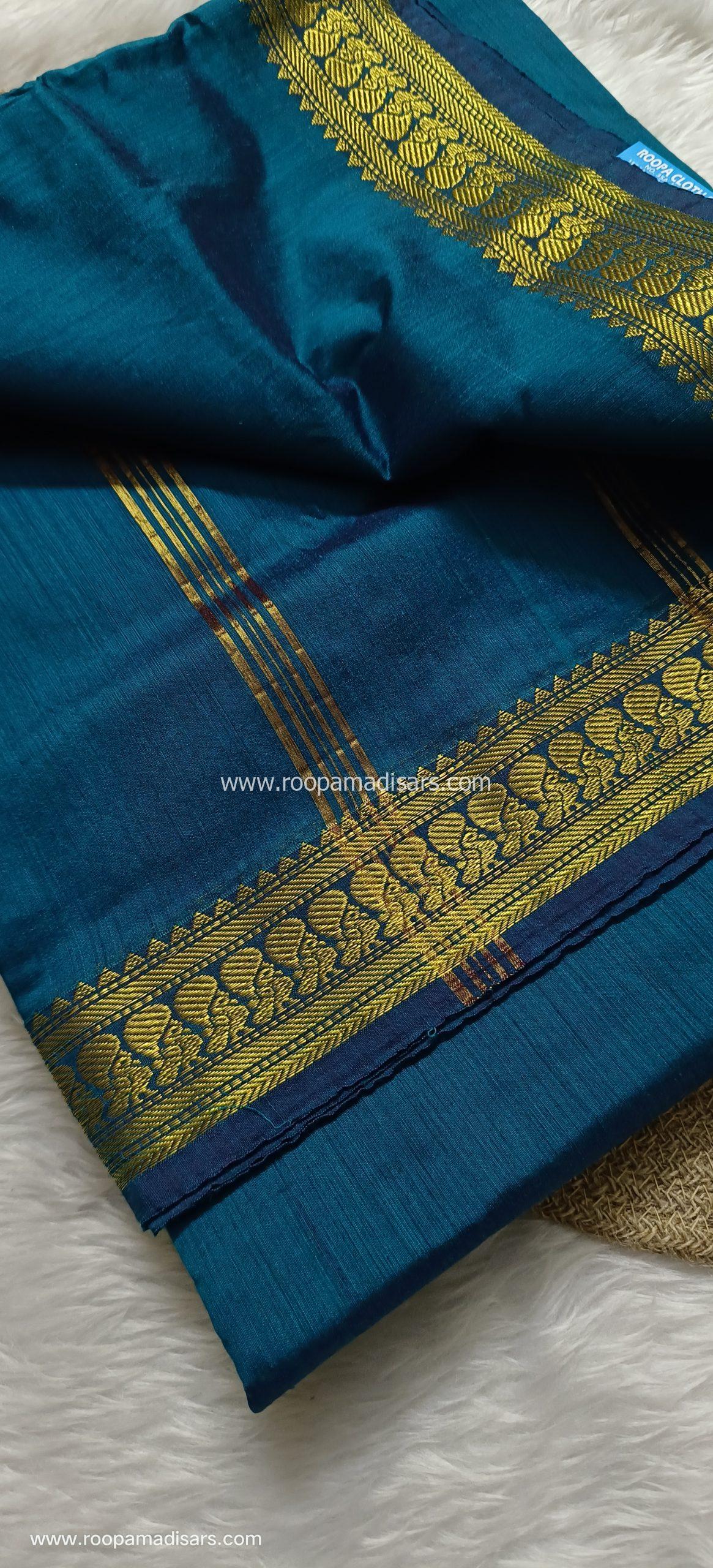 KALYANI SILK COTTON -REGULAR MADISAR SAREE WITHOUT BLOUSE PIECE - Image 2