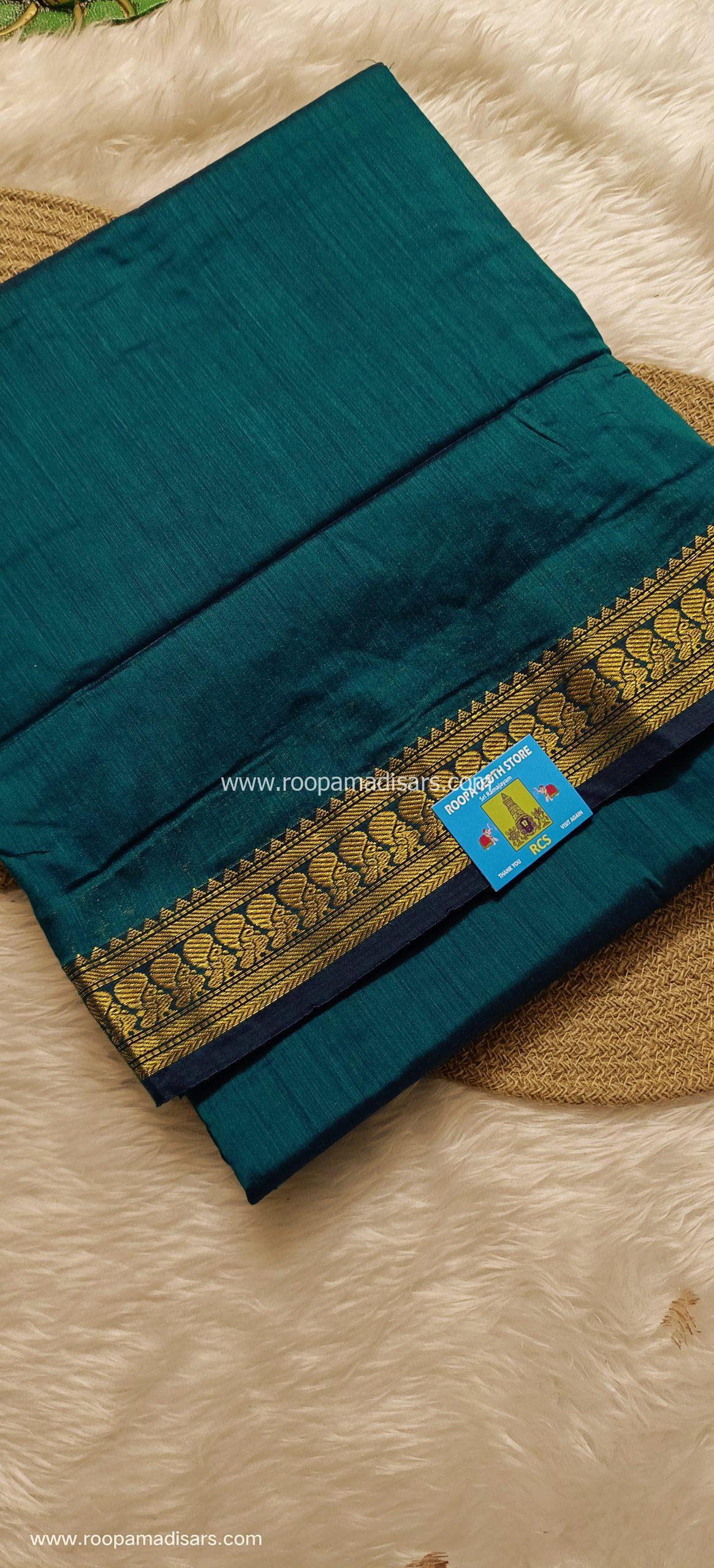 KALYANI SILK COTTON -REGULAR MADISAR SAREE WITHOUT BLOUSE PIECE