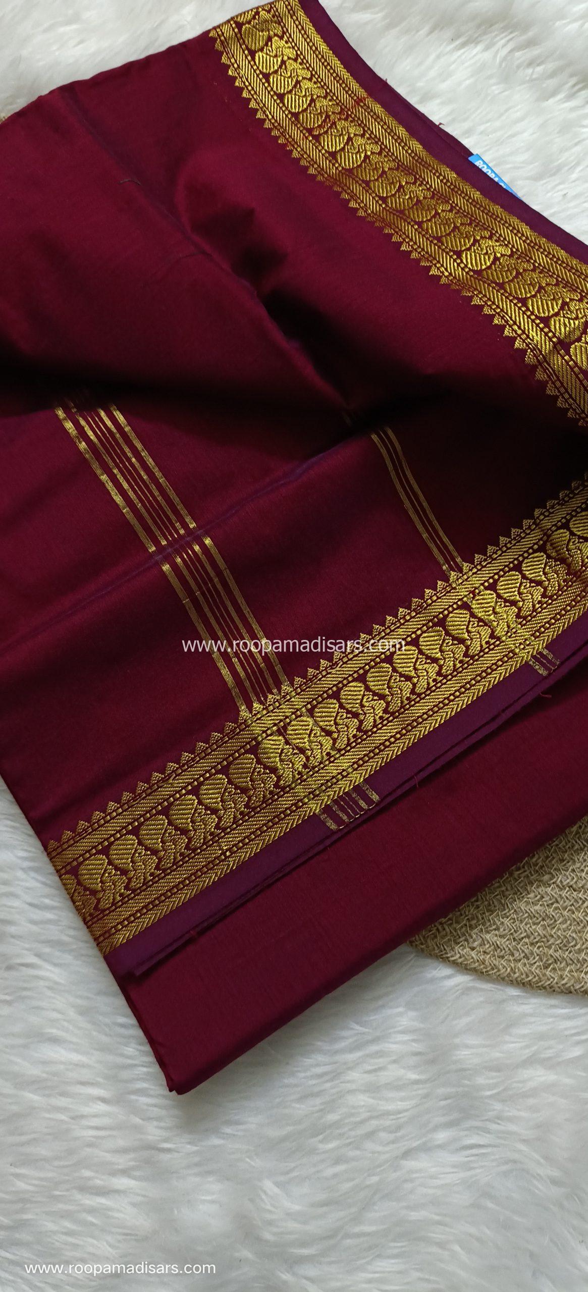 KALYANI SILK COTTON -REGULAR MADISAR SAREE WITHOUT BLOUSE PIECE - Image 2