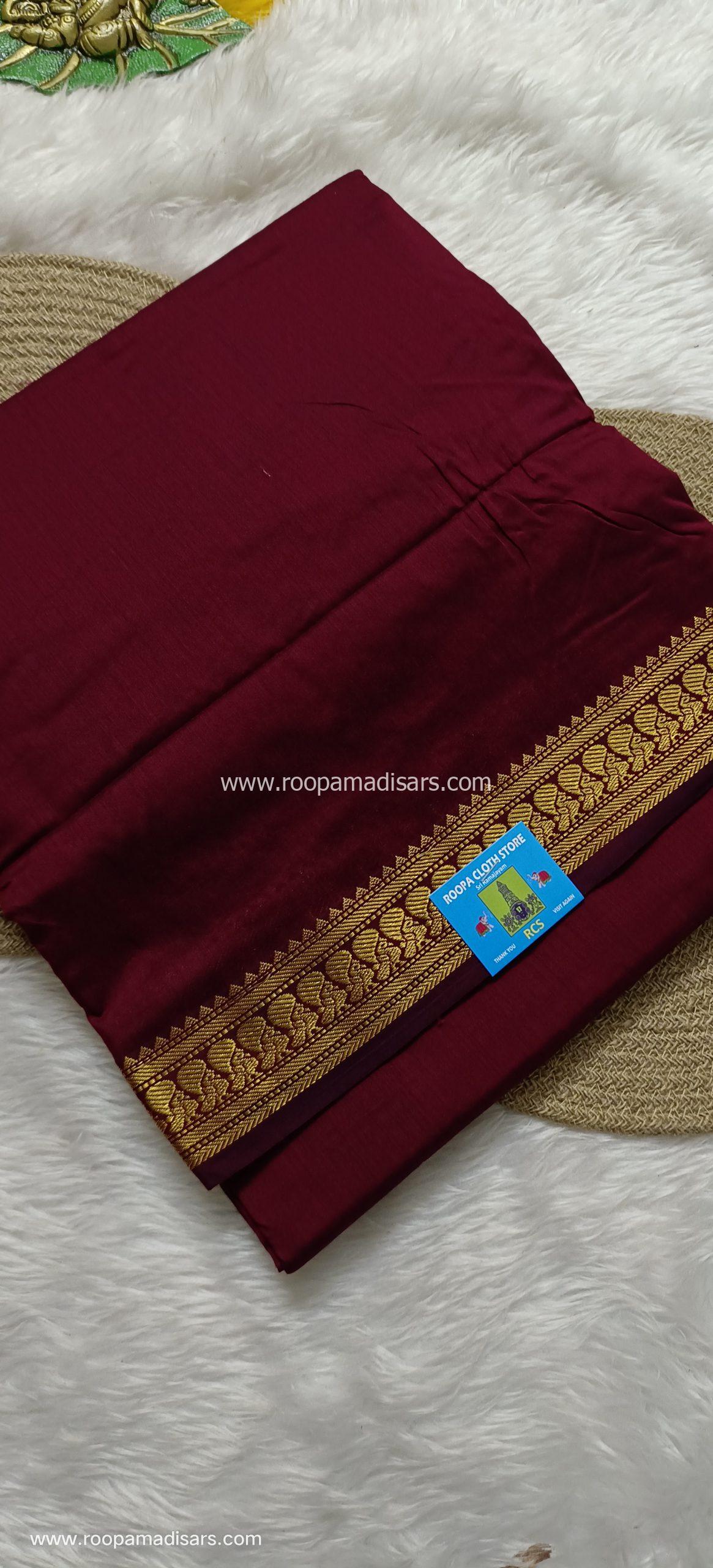 KALYANI SILK COTTON -REGULAR MADISAR SAREE WITHOUT BLOUSE PIECE