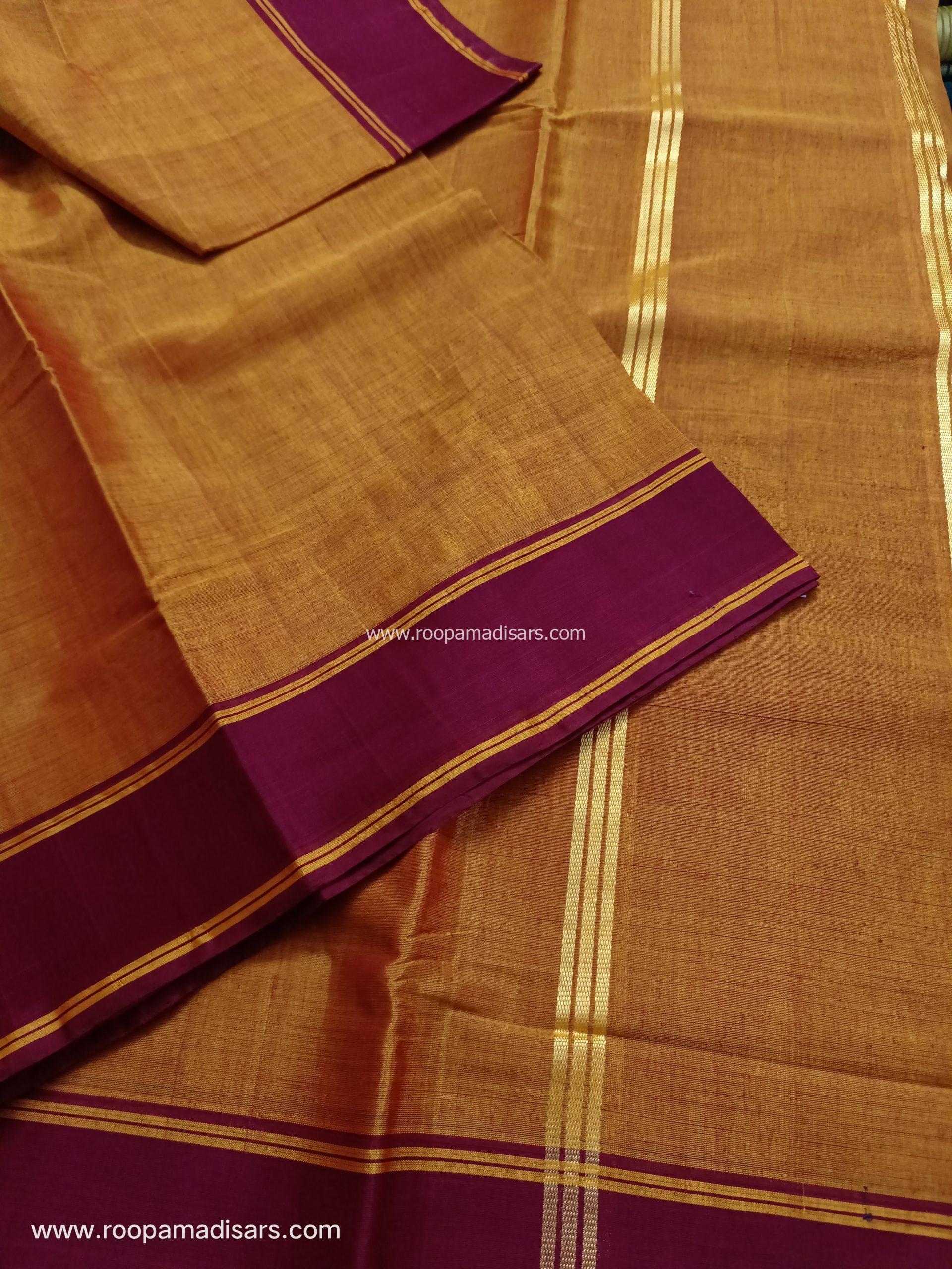 DEVENDRA SAREES -10 YARDS ORIGINAL DEVENDRA MADISAR SAREE WITHOUT BLOUSE PIECE - Image 2