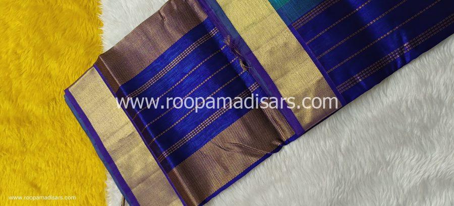 Pure Silk Cotton Madisar -10YARDS PURE SILK COTTON MADISAR KORVAI BORDER WITHOUT BLOUSE PIECE - Image 2