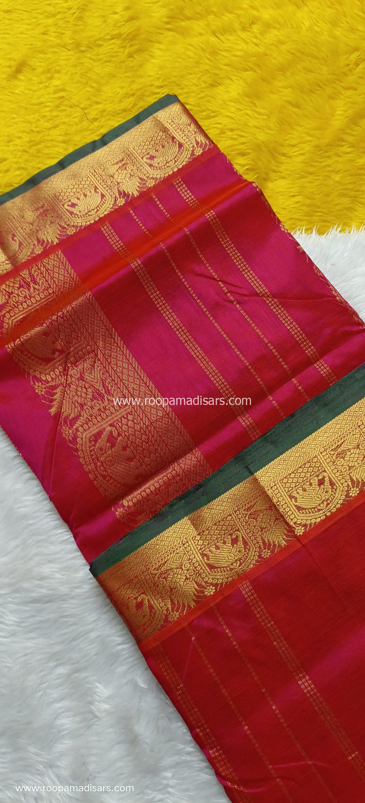Pure Silk Cotton Madisar -10YARDS PURE SILK COTTON MADISAR KORVAI BORDER WITHOUT BLOUSE PIECE - Image 2