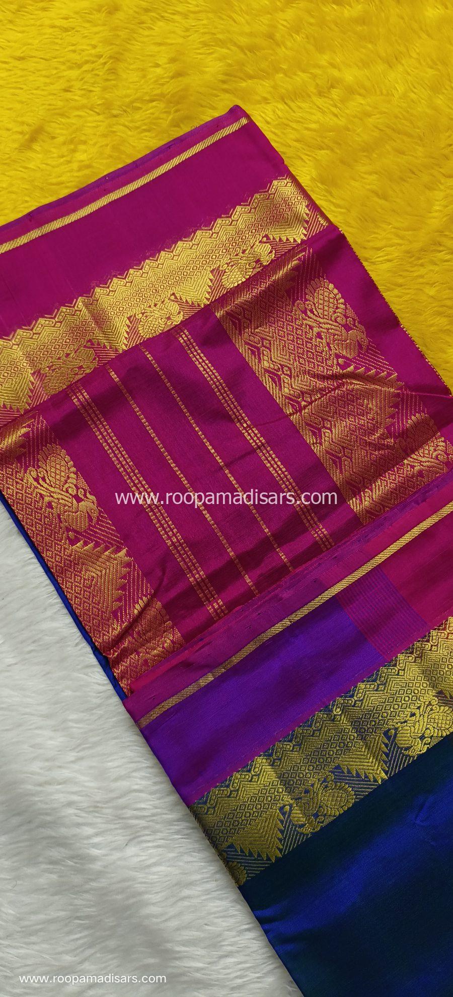 Pure Silk Cotton Madisar -10YARDS PURE SILK COTTON MADISAR KORVAI BORDER WITHOUT BLOUSE PIECE - Image 2
