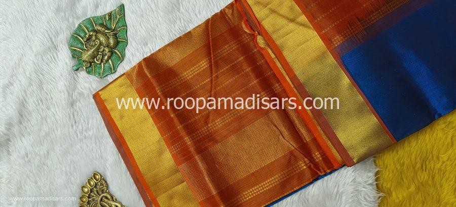 Pure Silk Cotton Madisar -10YARDS PURE SILK COTTON MADISAR KORVAI BORDER WITHOUT BLOUSE PIECE - Image 2