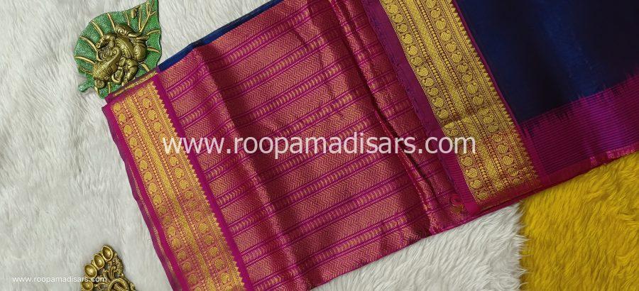 Pure Silk Cotton Madisar -10YARDS PURE SILK COTTON MADISAR KORVAI BORDER WITHOUT BLOUSE PIECE - Image 2