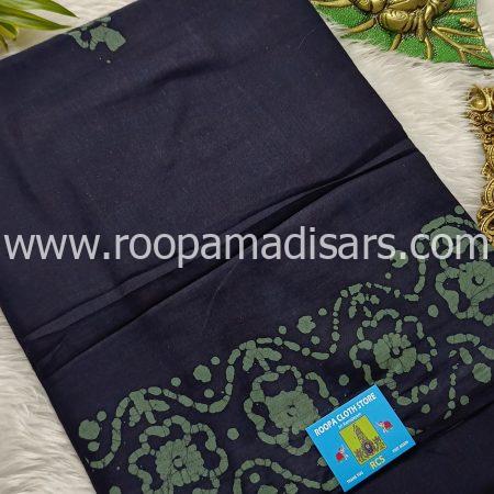 KALYANI SILK COTTON -REGULAR MADISAR SAREE WITHOUT BLOUSE PIECE