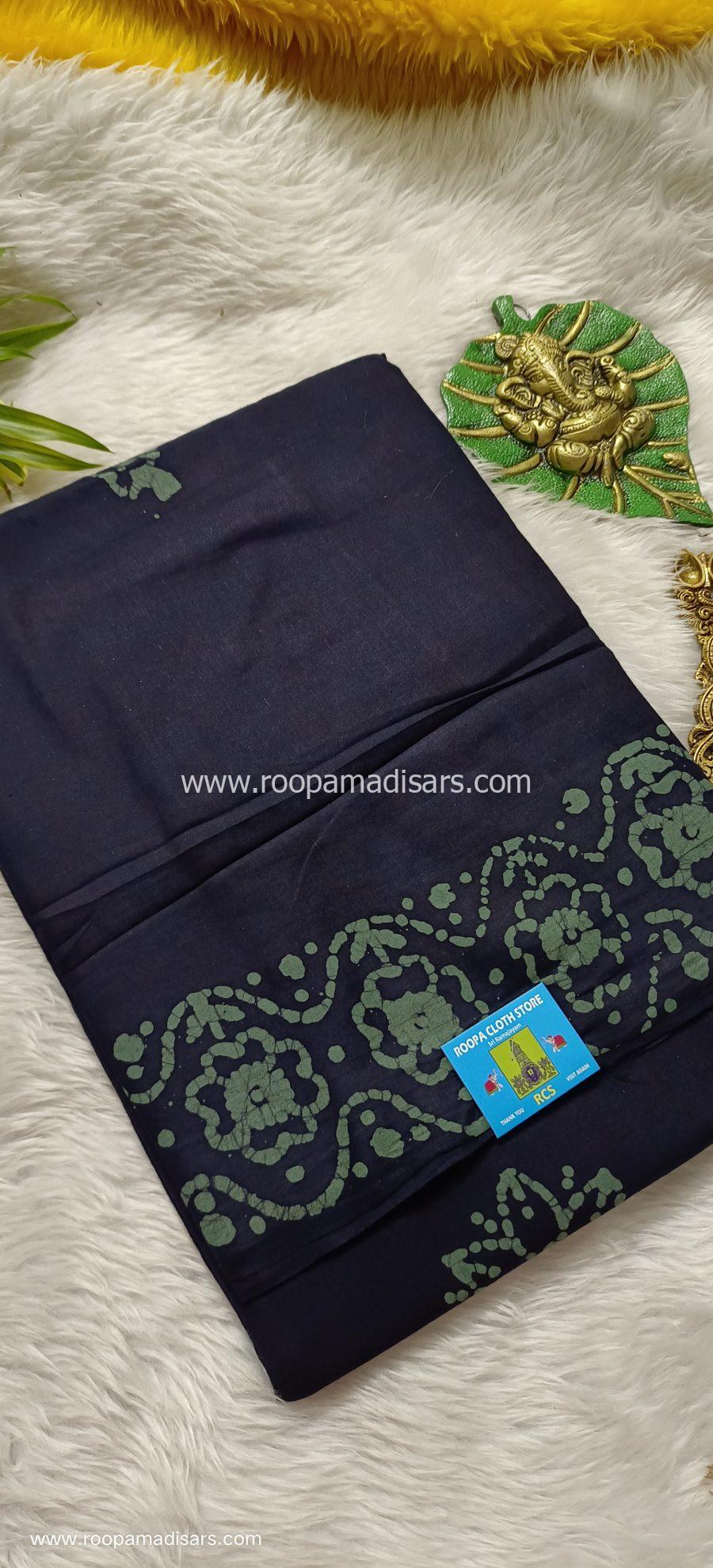 BATIK SAREES -10.5 YARDS ORIGINAL WAX PRINTED BATIK MADISAR SAREE WITHOUT BLOUSE PIECE