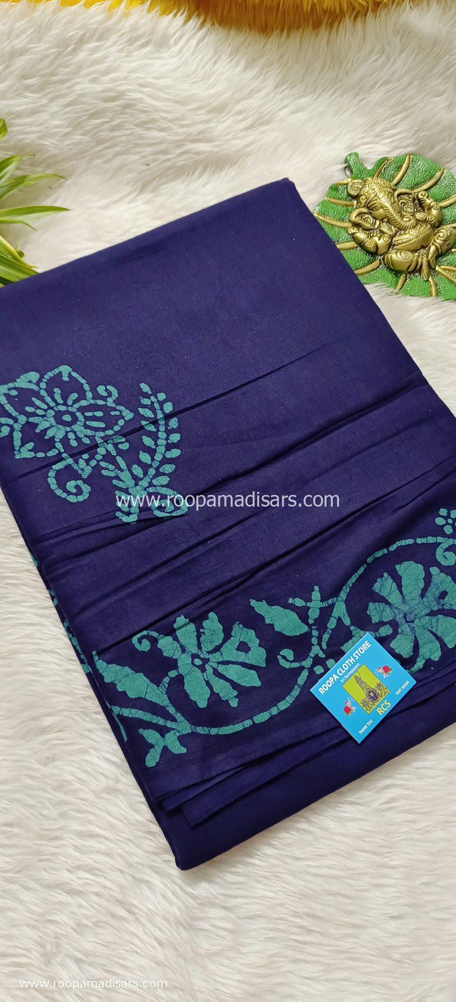 BATIK SAREES -10.5 YARDS ORIGINAL WAX PRINTED BATIK MADISAR SAREE WITHOUT BLOUSE PIECE