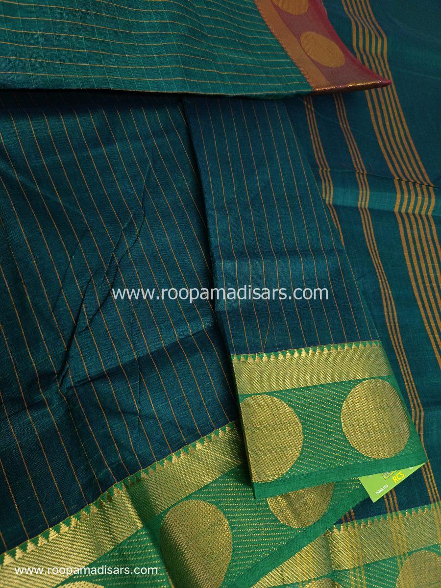 KANCHI COTTON MADISAR-10YARDS COTTON MADISAR SAREE WITHOUT BLOUSE PIECE
