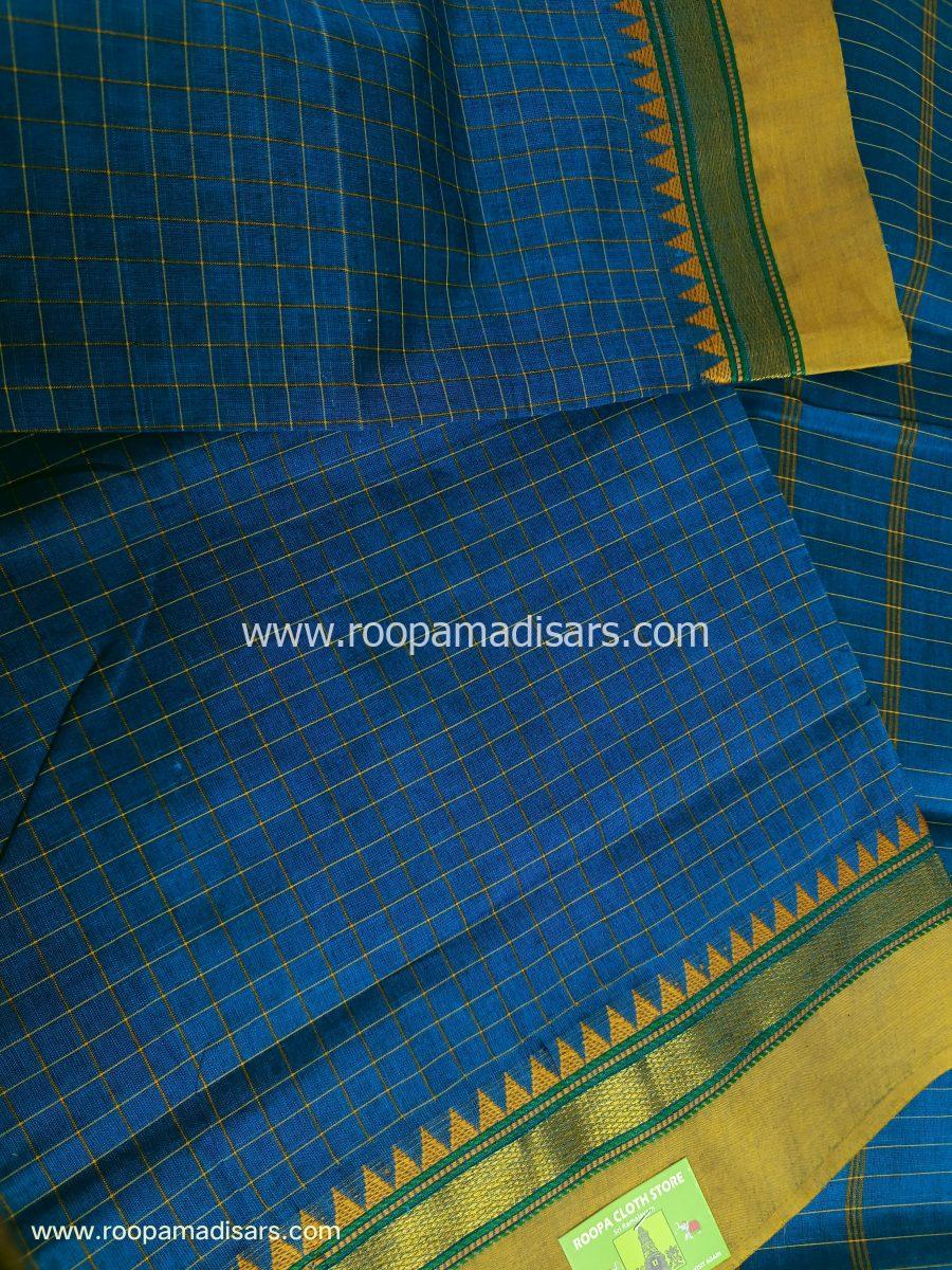 KANCHI COTTON MADISAR-10YARDS COTTON MADISAR SAREE WITHOUT BLOUSE PIECE - Image 3