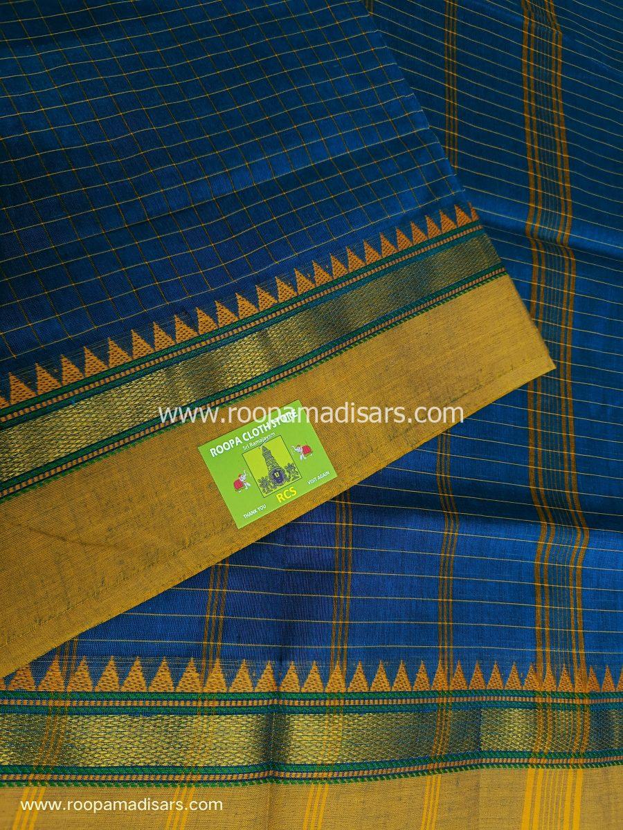 KANCHI COTTON MADISAR-10YARDS COTTON MADISAR SAREE WITHOUT BLOUSE PIECE