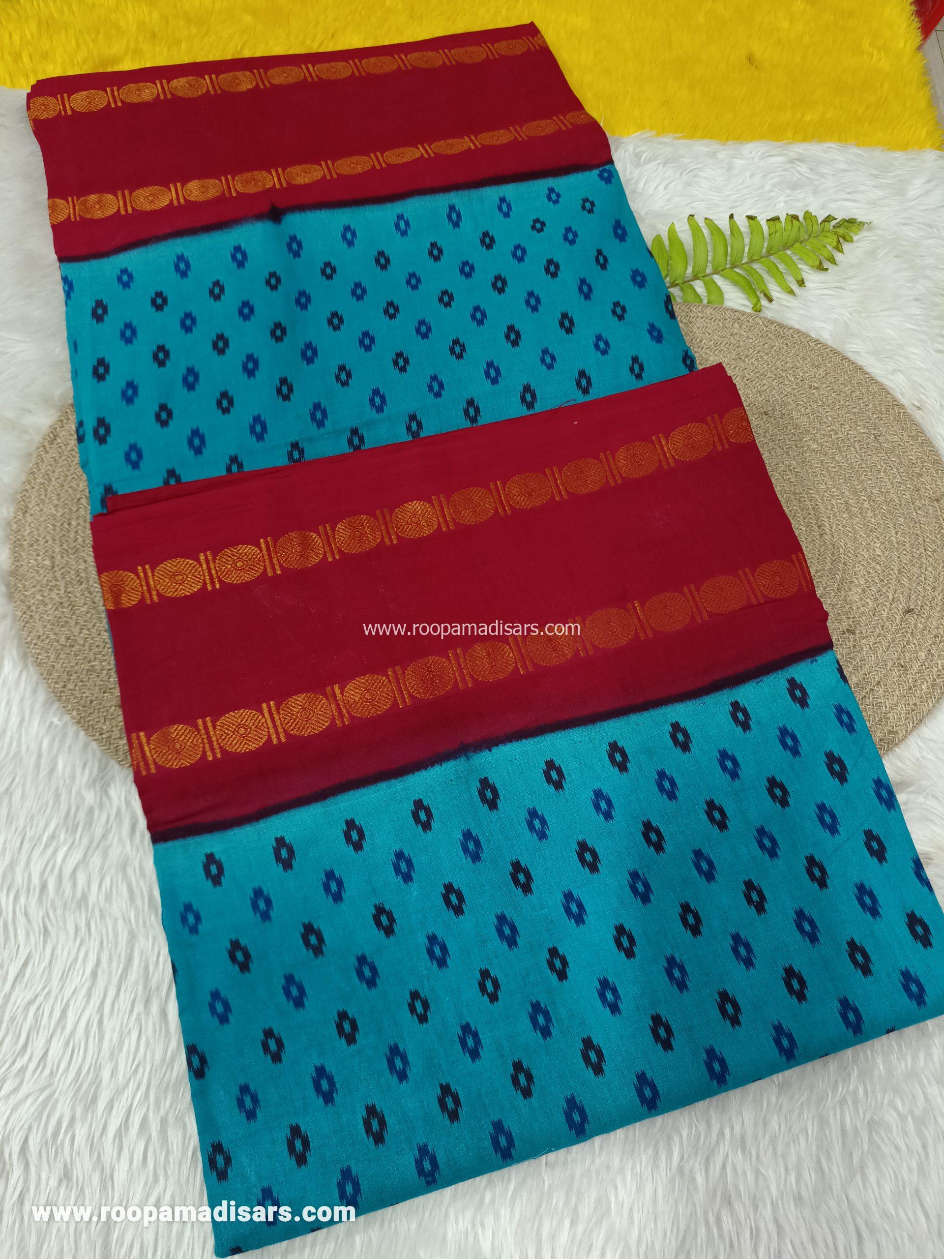 SUNGUDI SAREES -10.5YARDS MADISAR SAREE WITHOUT BLOUSE PIECE - Image 2