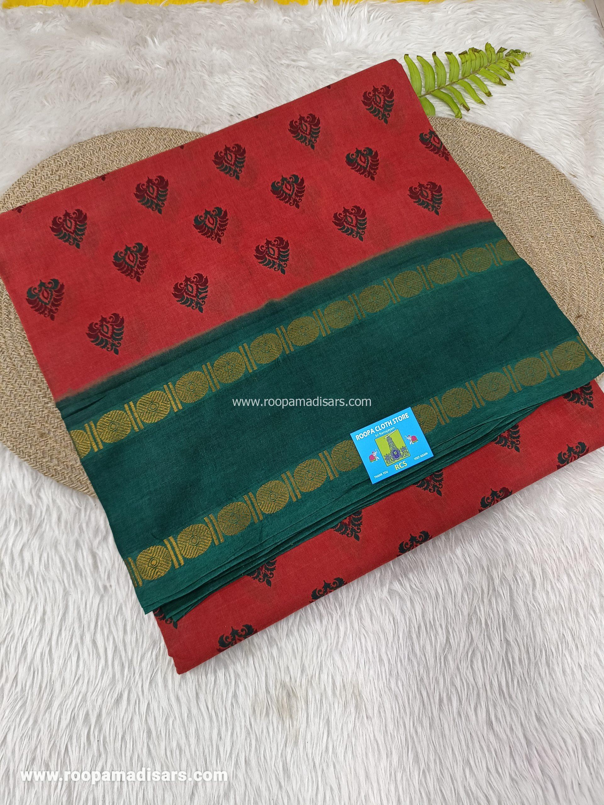 SUNGUDI SAREES -10.5YARDS MADISAR SAREE WITHOUT BLOUSE PIECE