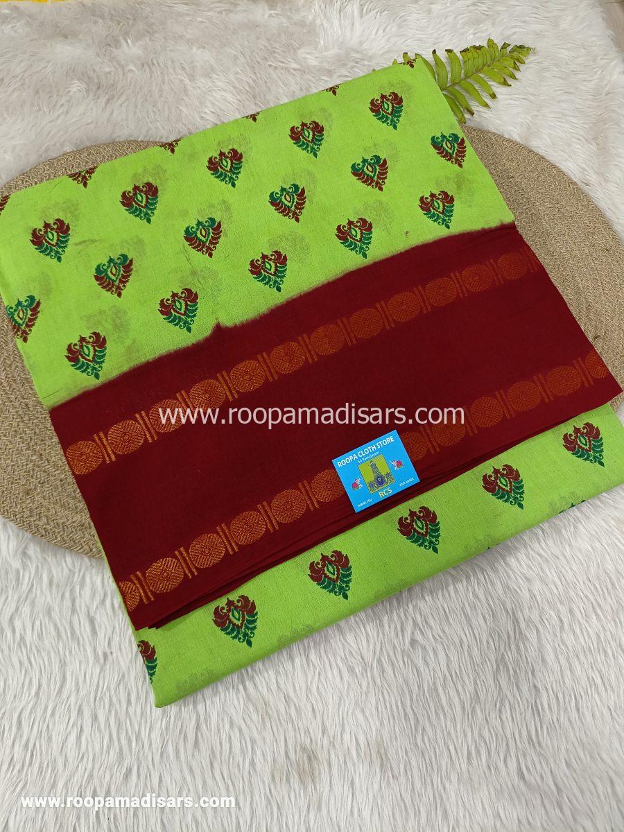 SUNGUDI SAREES -10.5YARDS MADISAR SAREE WITHOUT BLOUSE PIECE