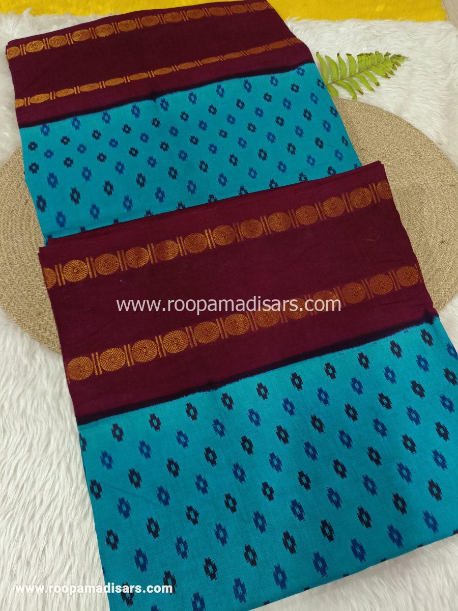 SUNGUDI SAREES -10.5YARDS MADISAR SAREE WITHOUT BLOUSE PIECE - Image 2