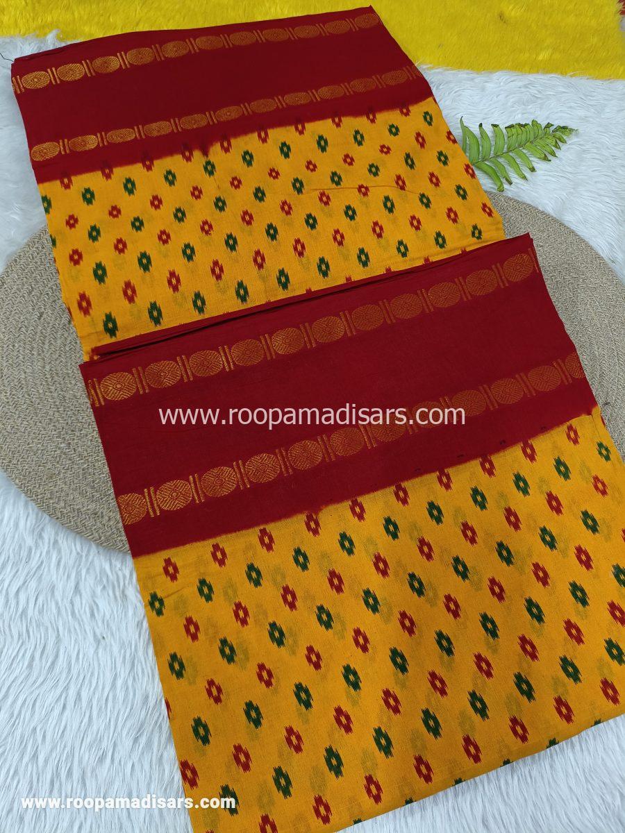 SUNGUDI SAREES -10.5YARDS MADISAR SAREE WITHOUT BLOUSE PIECE - Image 2